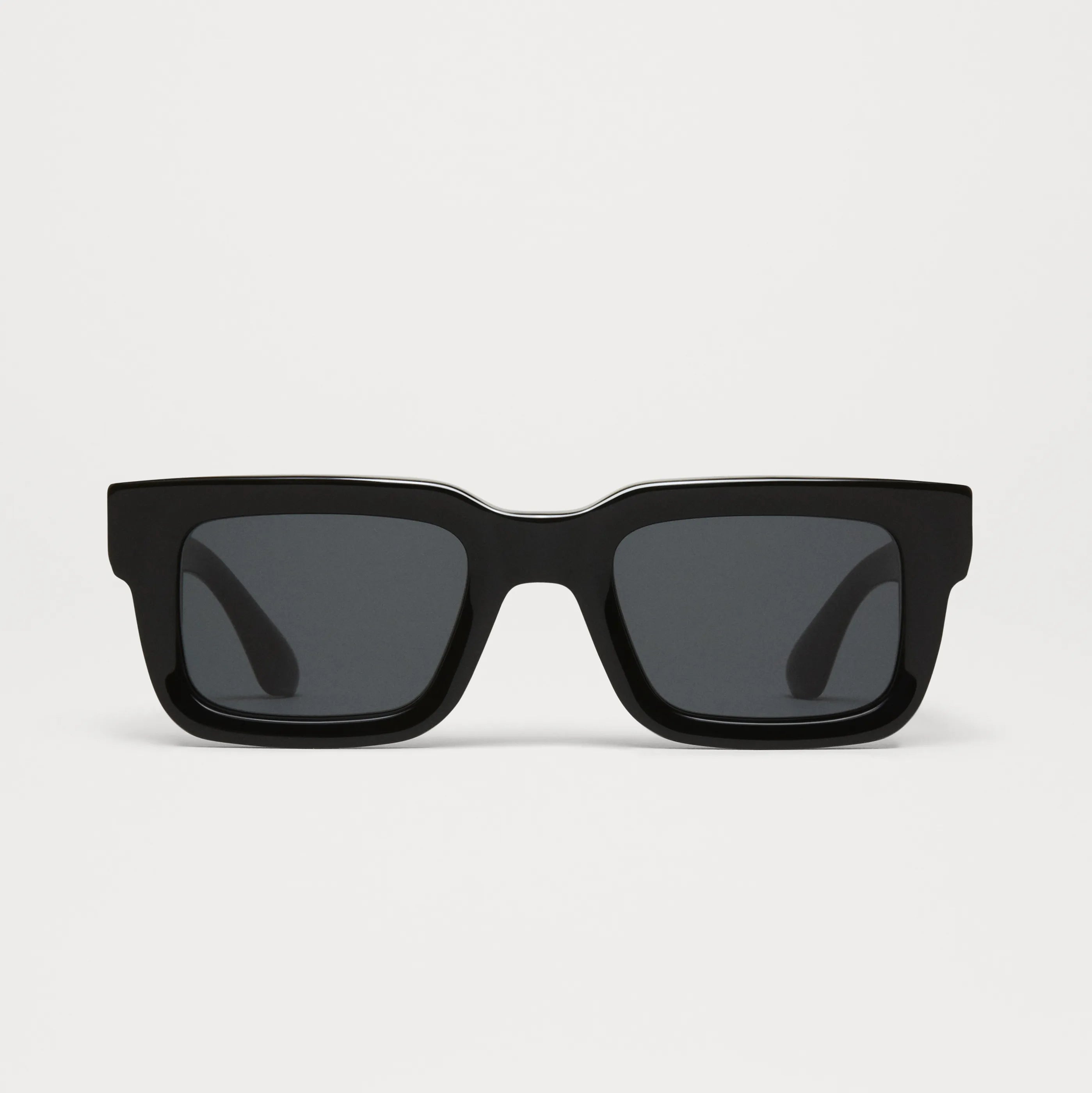 05 Core Black Sunglasses featuring anti-scratch lenses and durable Acetate material, suitable for medium to large heads.