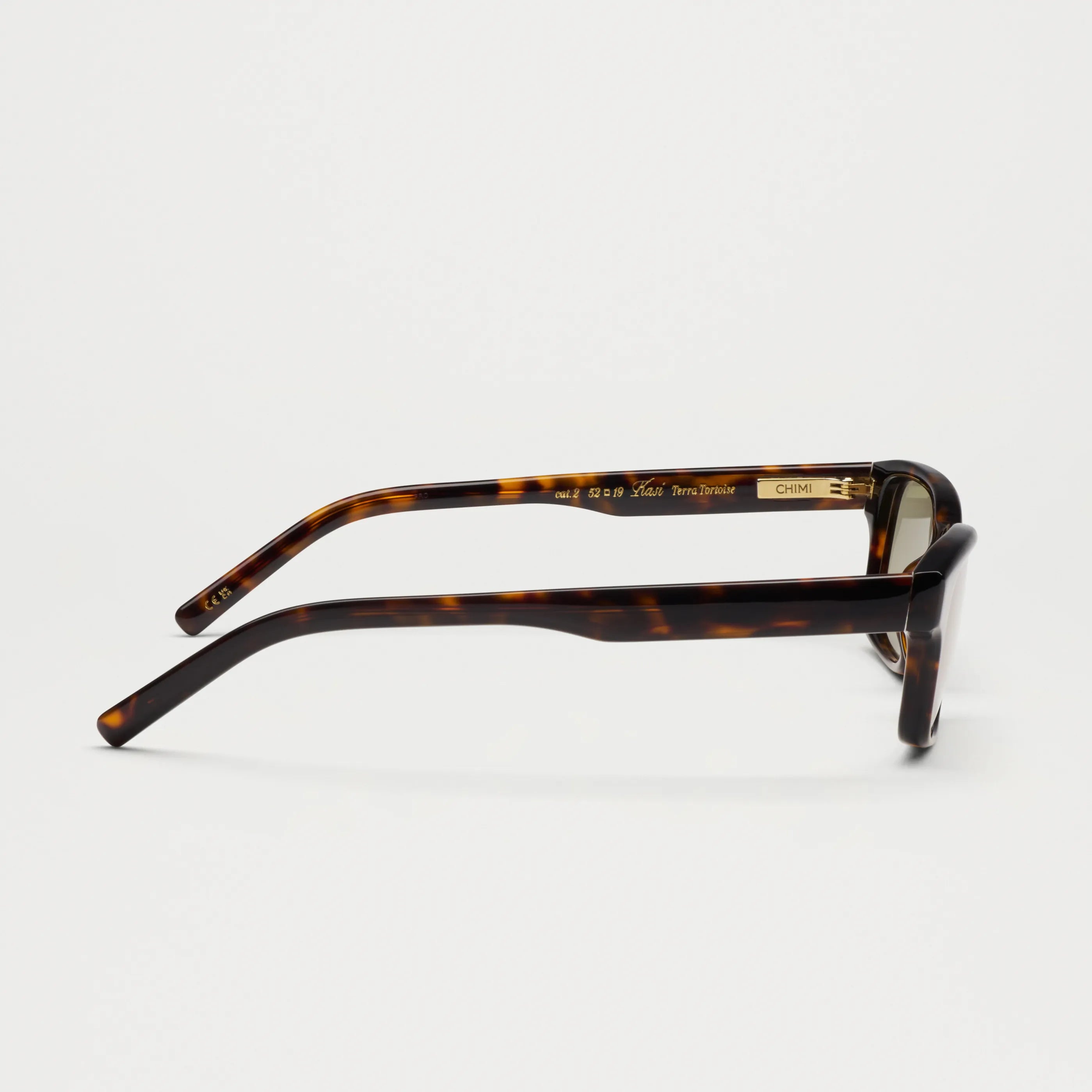 Side view of Kasi Terra Tortoise Sunglasses showcasing the stylish design and high-quality acetate frame.