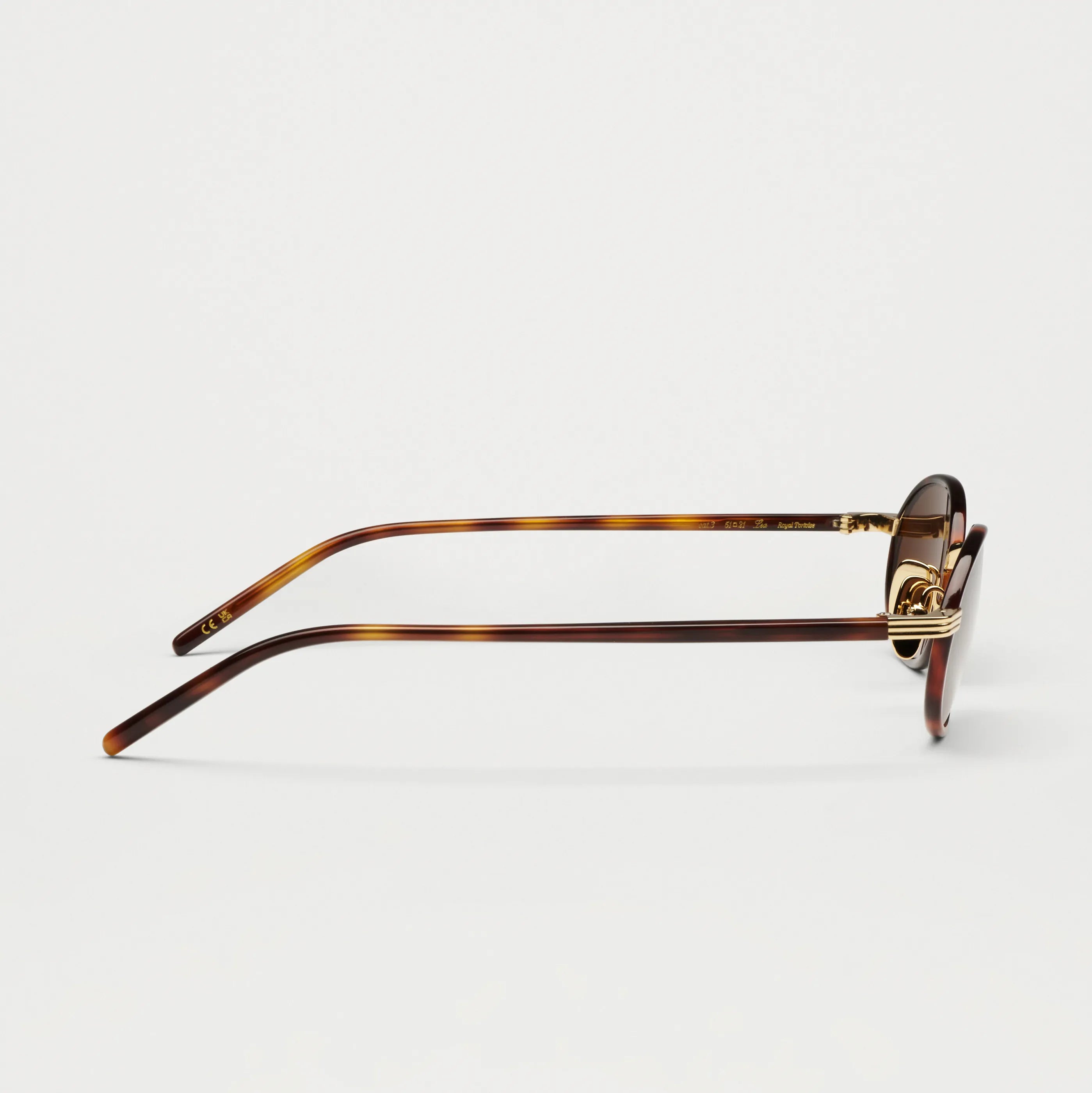 Side view of Lea Royal Tortoise Sunglasses showcasing the stylish design and durable frame.