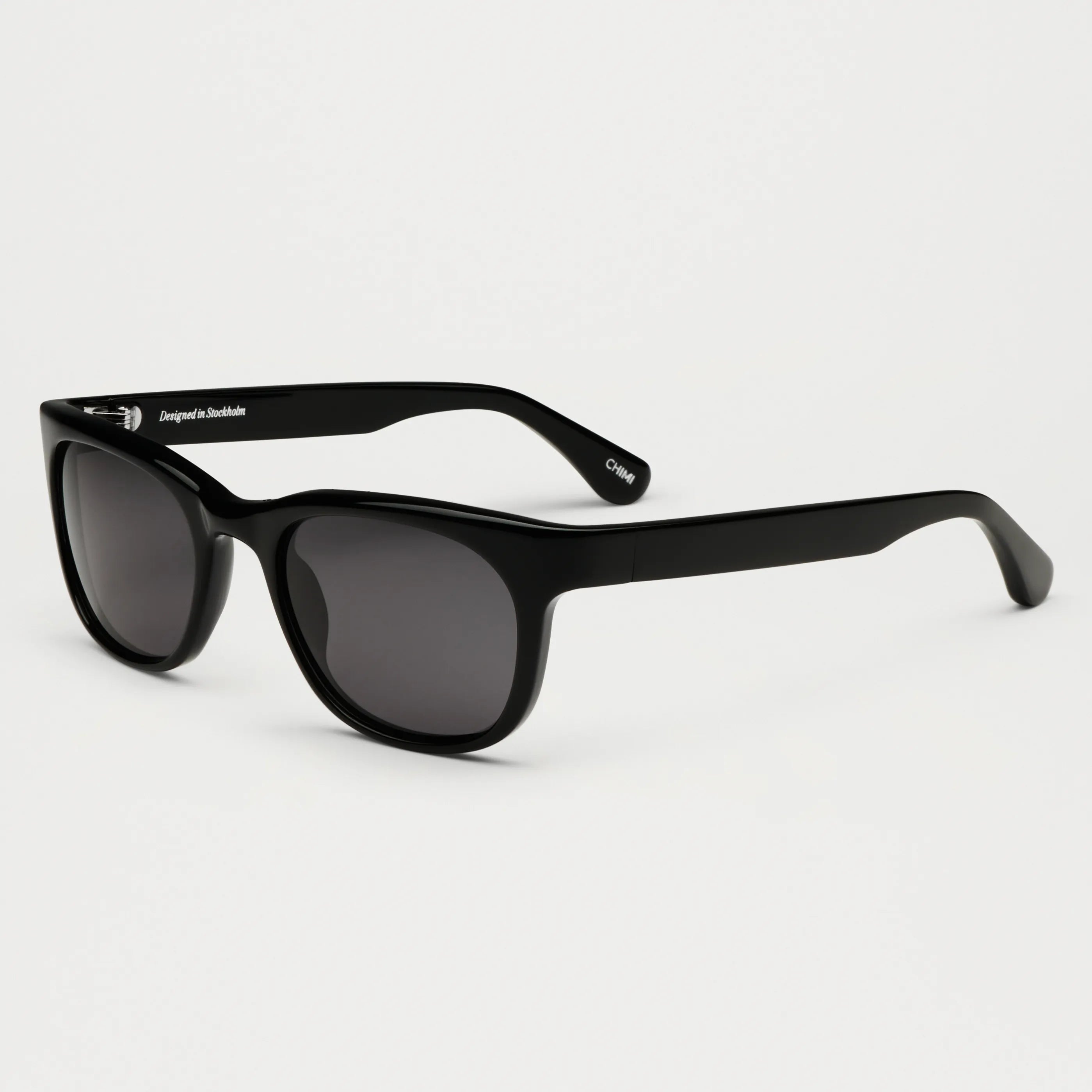 Savy Black Sunglasses, high quality with 100% UVA + UVB protection, durable Acetate Renew™ material, includes case.