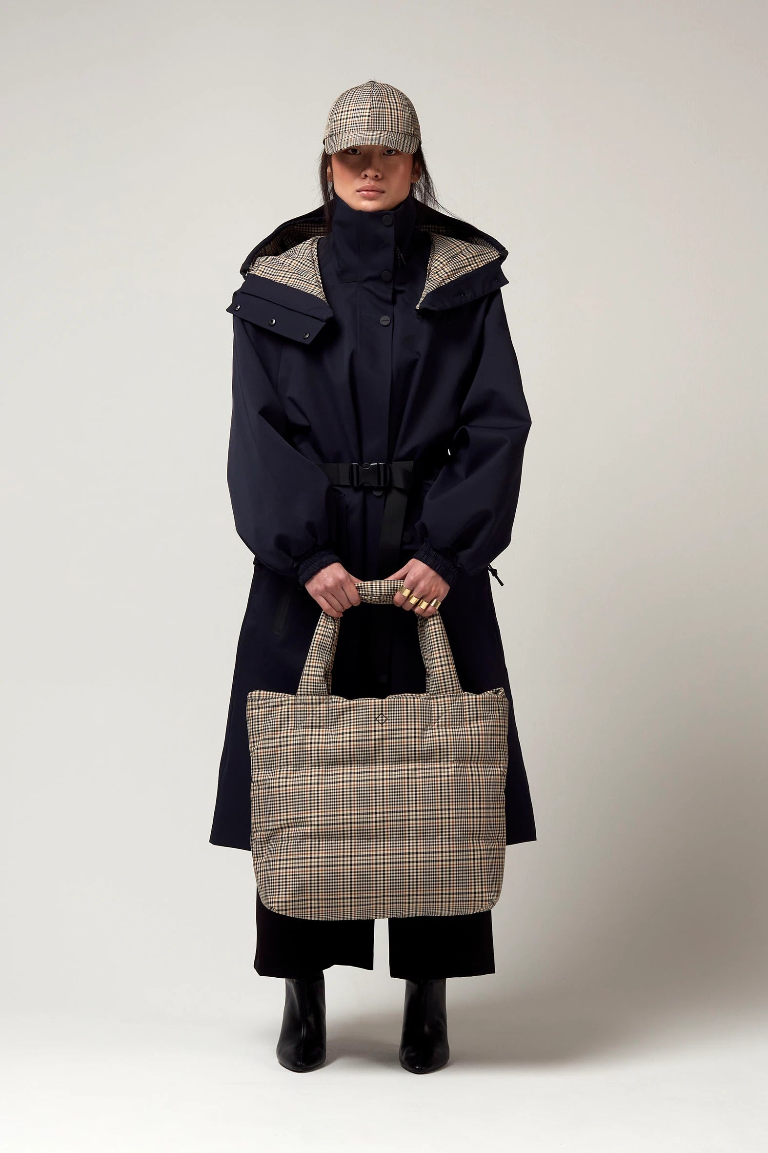 Hempshere Classic Check Sac à bandoulière