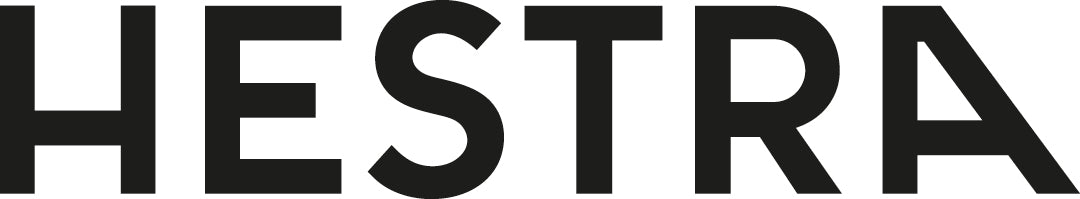 HESTRA logo in black text on a white background
