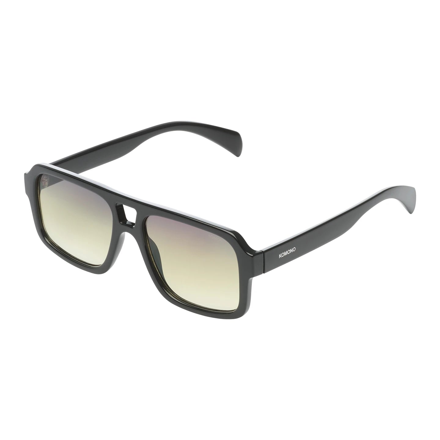 Falcon Black Meadow Sunglasses with eco-friendly bio nylon frame and UV 400 protection.