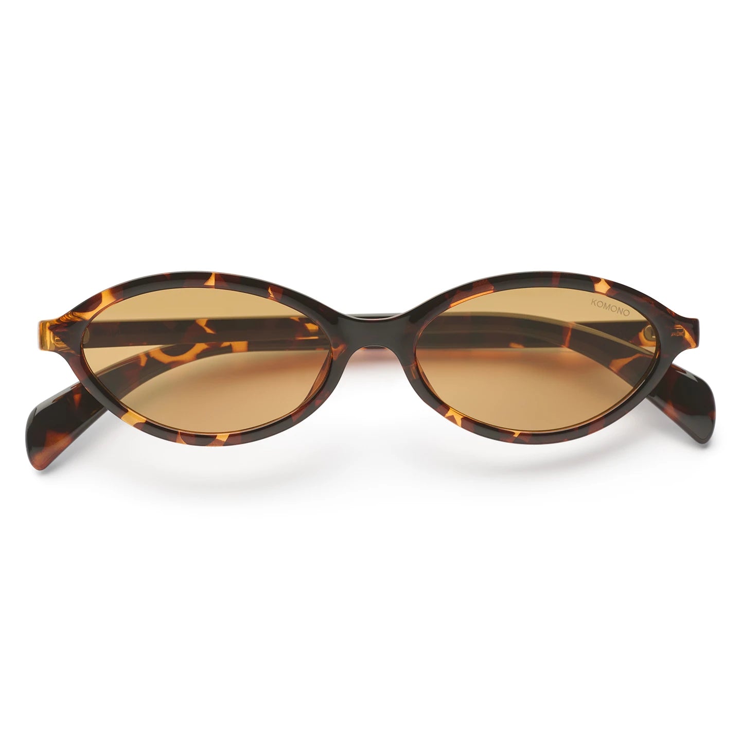 Doris Havana Amber Sunglasses in tortoiseshell design with brown lenses, offering UV 400 protection and eco-friendly materials.