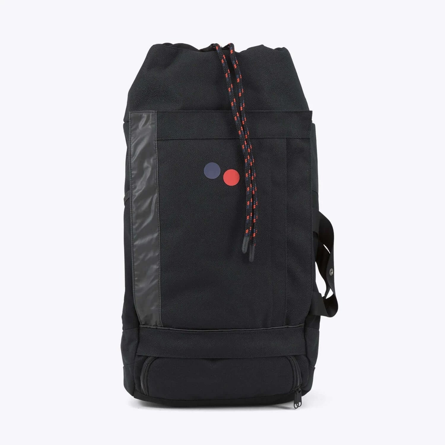 Blok Large Licorice Black Backpack featuring multiple access points and durable water repellent design.