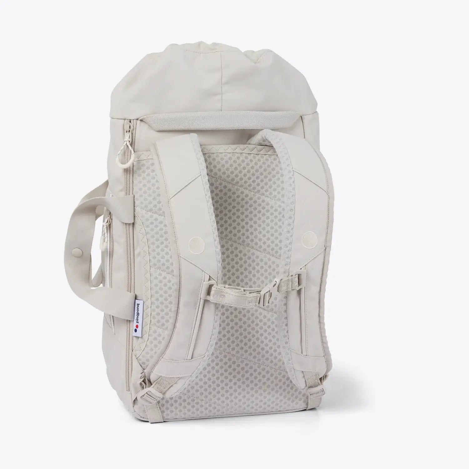 Blok Medium Cliff Beige Backpack with padded straps and multiple storage compartments