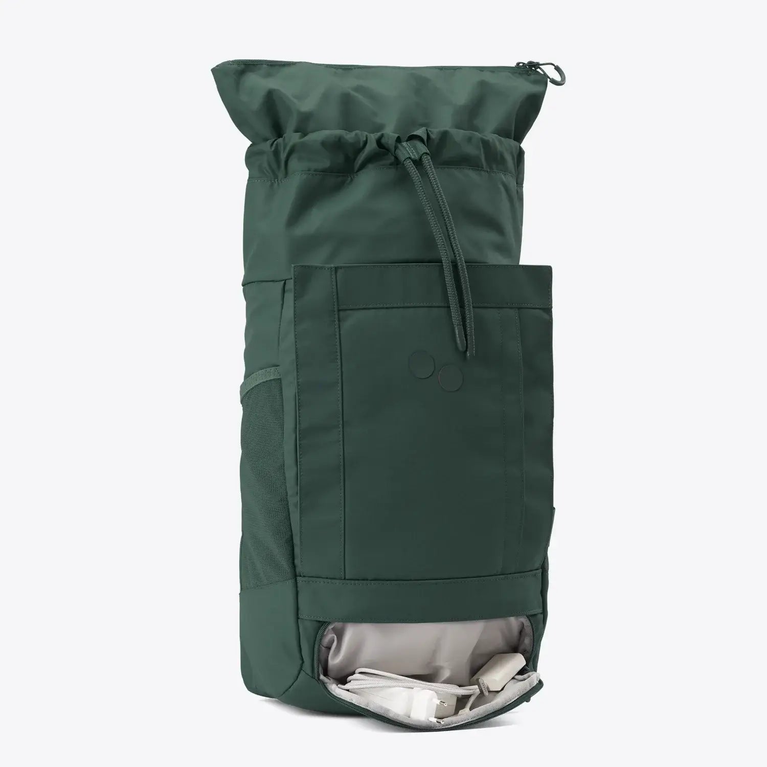Blok Medium Cosmo Green Backpack with durable water repellent fabric and multiple access points.