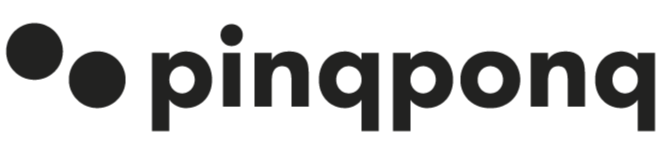 Logo of the brand 'pingponq' with a minimalist design.