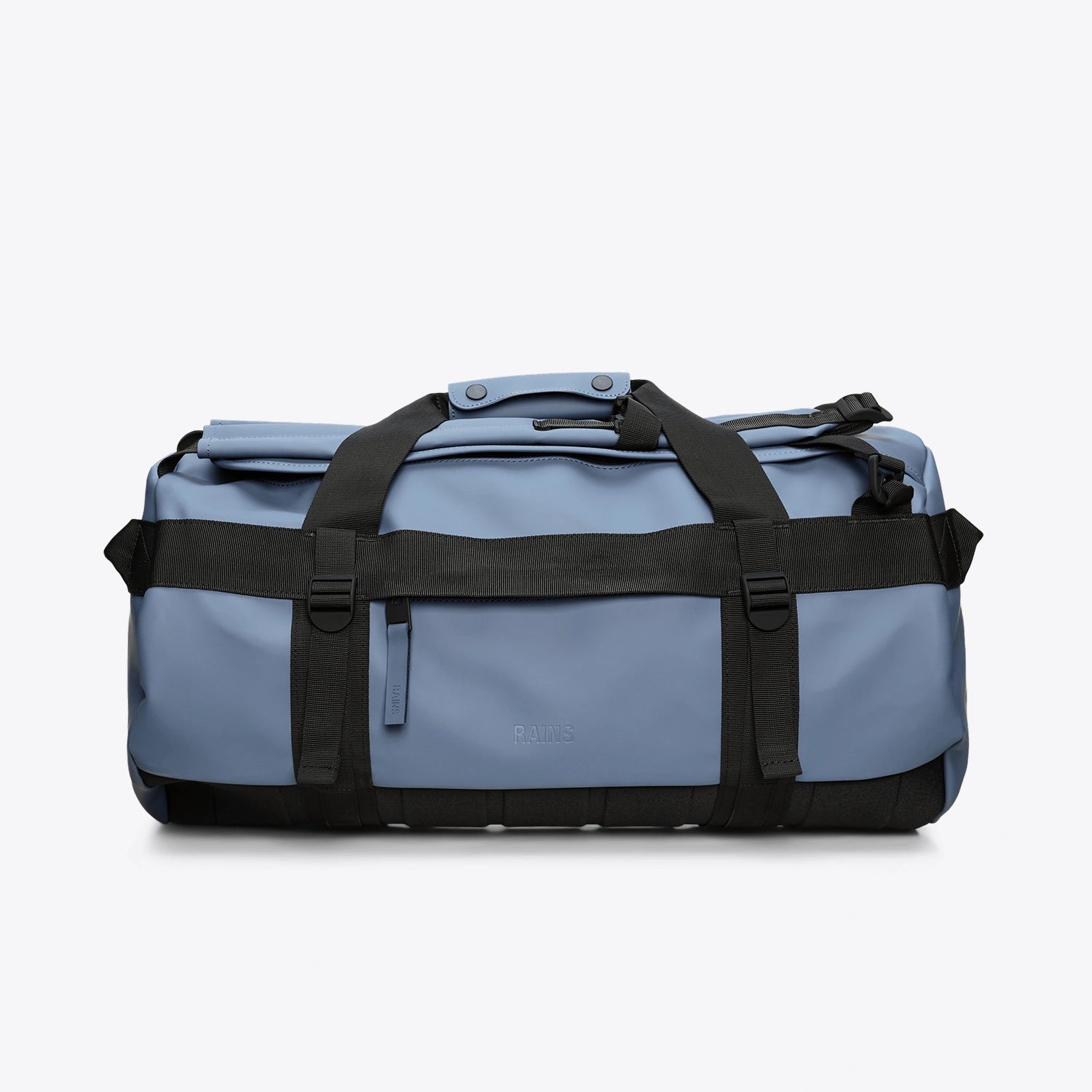 Texel Duffel Bag Small Blue Dusk Duffel Backpack with waterproof design and adjustable straps.