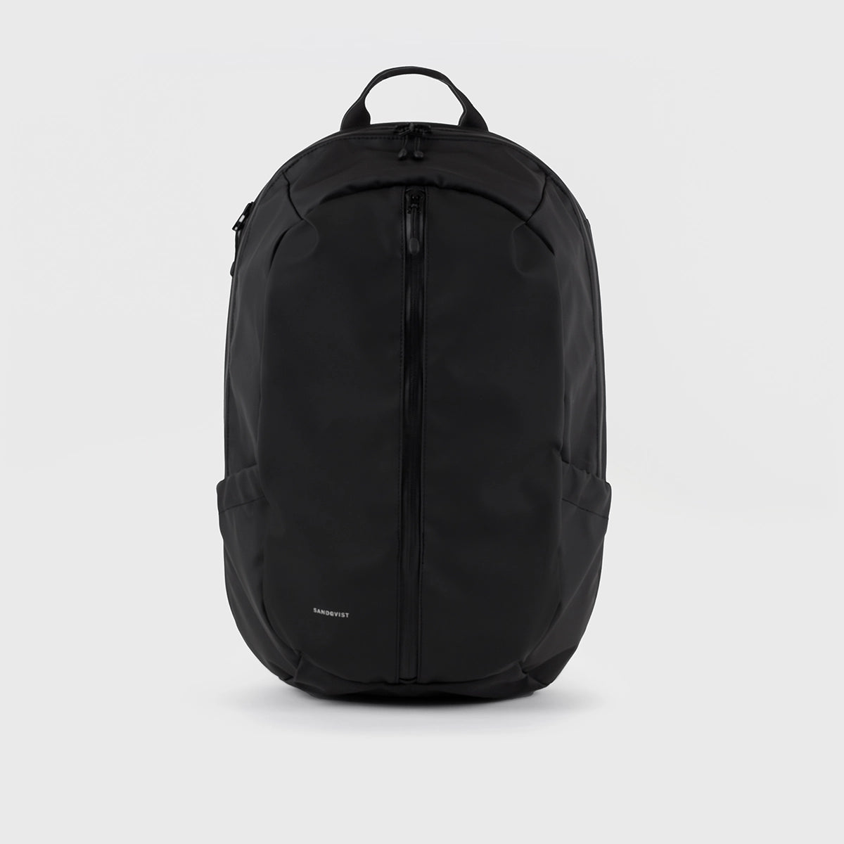 Stream Zipper Backpack Black Backpack showing a sleek, fully waterproof design with YKK Aquaguard zippers.