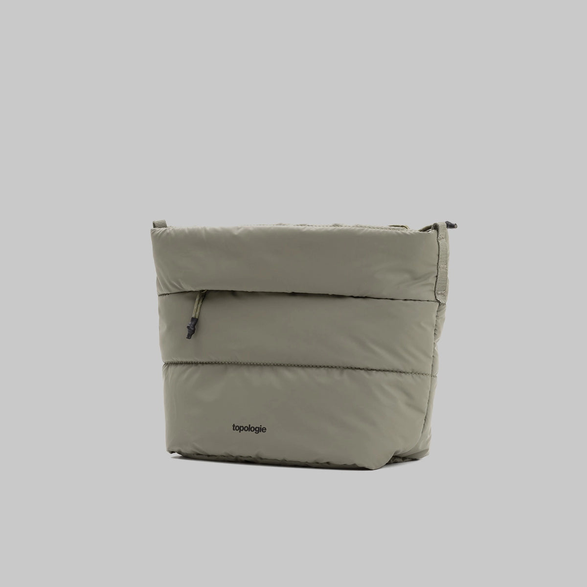 Besace Moss Silky Peach Bag lightweight sling bag with zipper closure and recycled nylon material