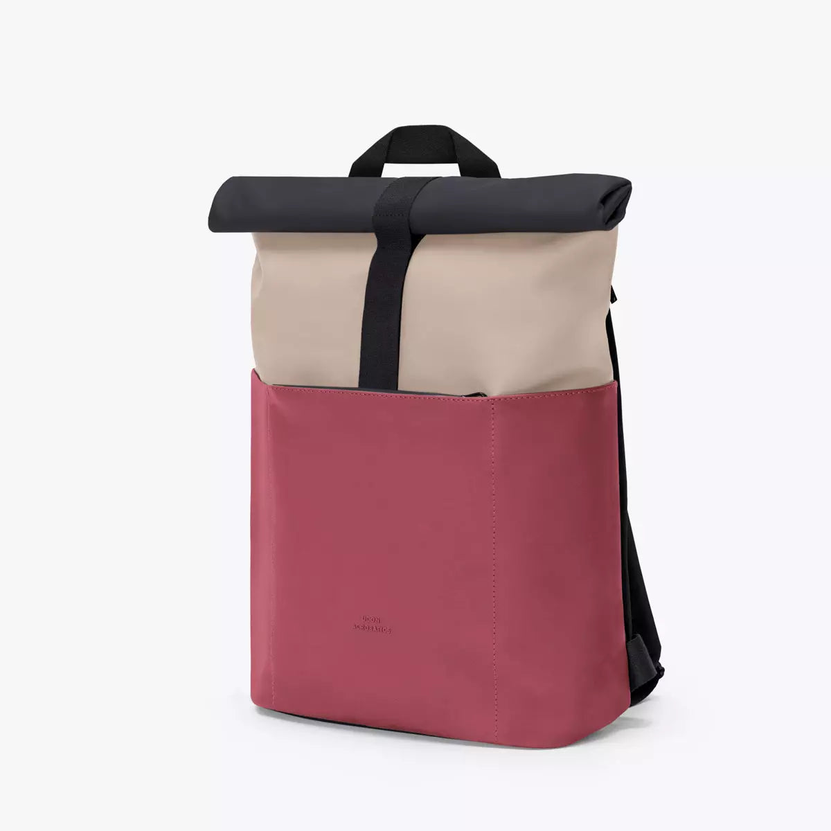 Hajo Mini Lotus Infinity Sand Burgundy Backpack in a stylish design with durable materials and waterproof features.