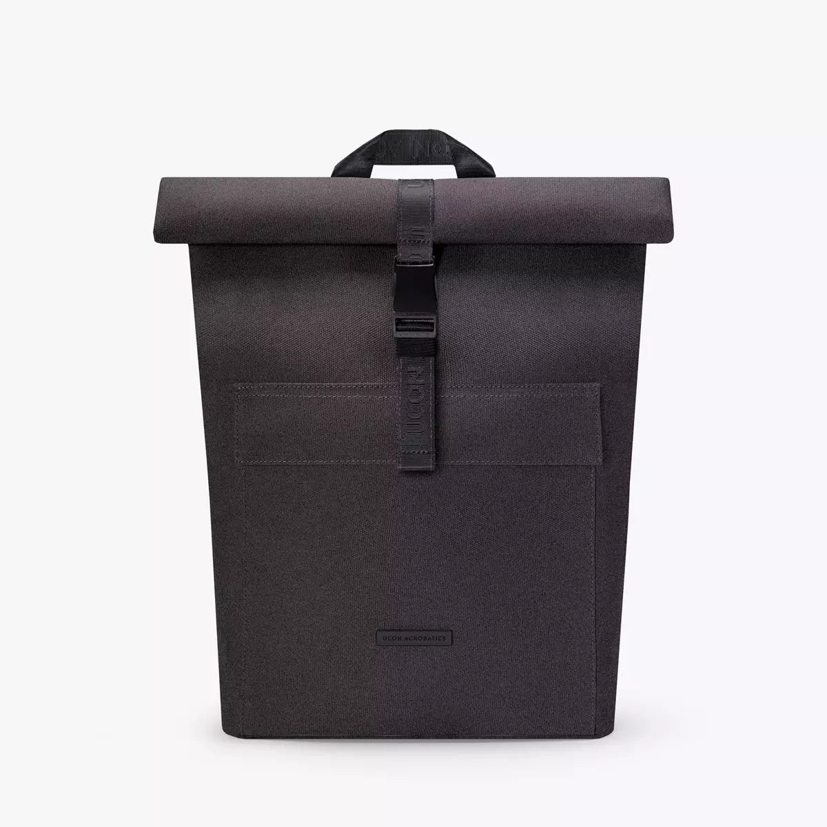 Jannik Mini Phantom Asphalt Reflective Backpack with roll-top closure and padded shoulder straps