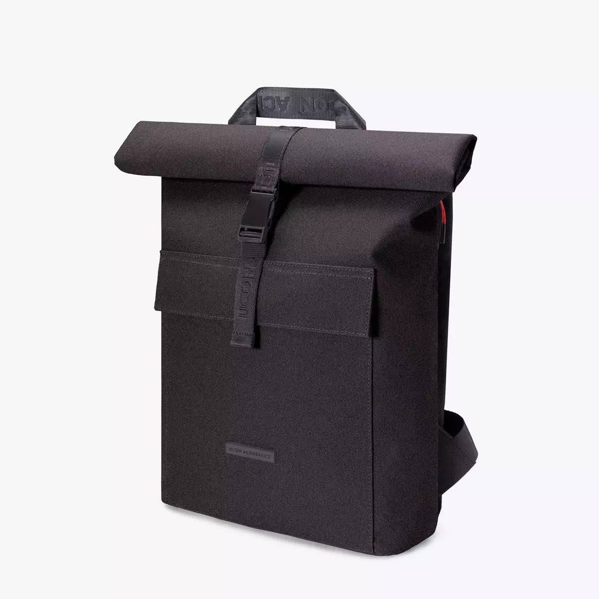 Jannik Mini Phantom Asphalt Reflective Backpack with roll-top closure and padded straps