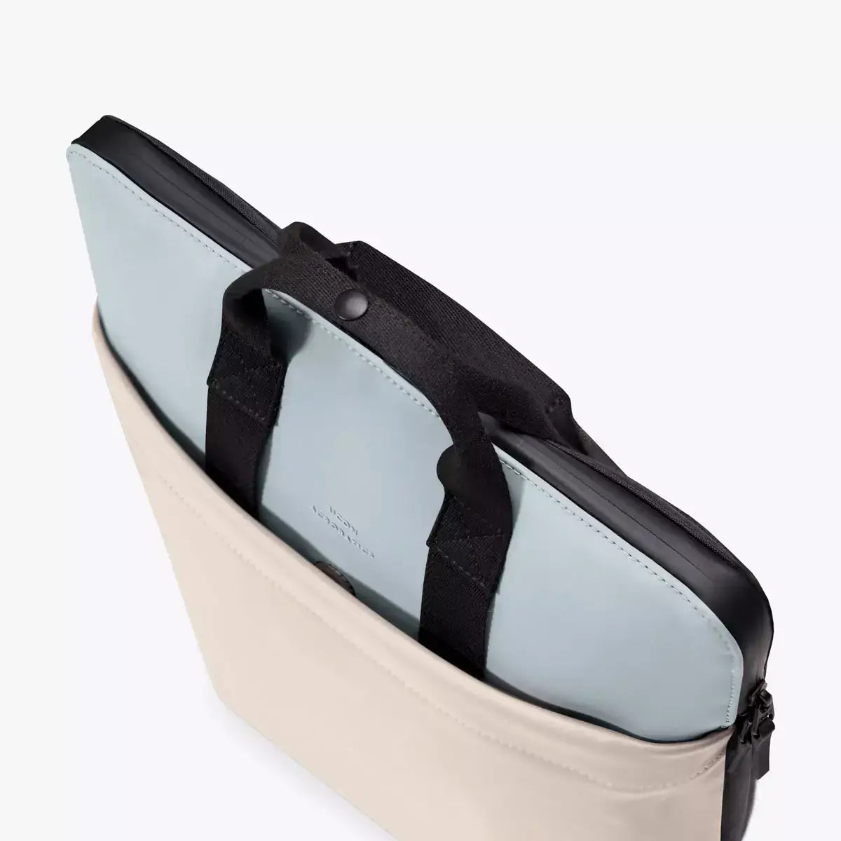 Masao Lotus Infinity Dusty Blue Light Sand Backpack with laptop compartment and handles