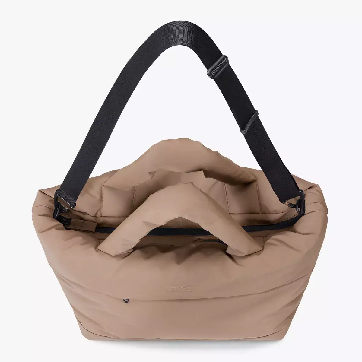 Olivia Medium Moss Earth Shoulder Bag with adjustable strap and ample interior space for daily essentials.