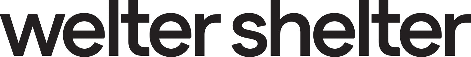 Weltershelter logo in black text on a white background