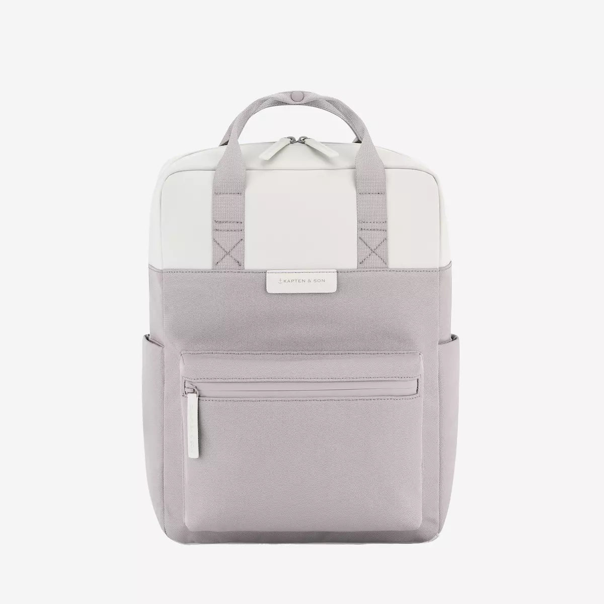 Bergen Pro Muted Clay Backpack with padded straps, outer and inner pockets, made of recycled materials.