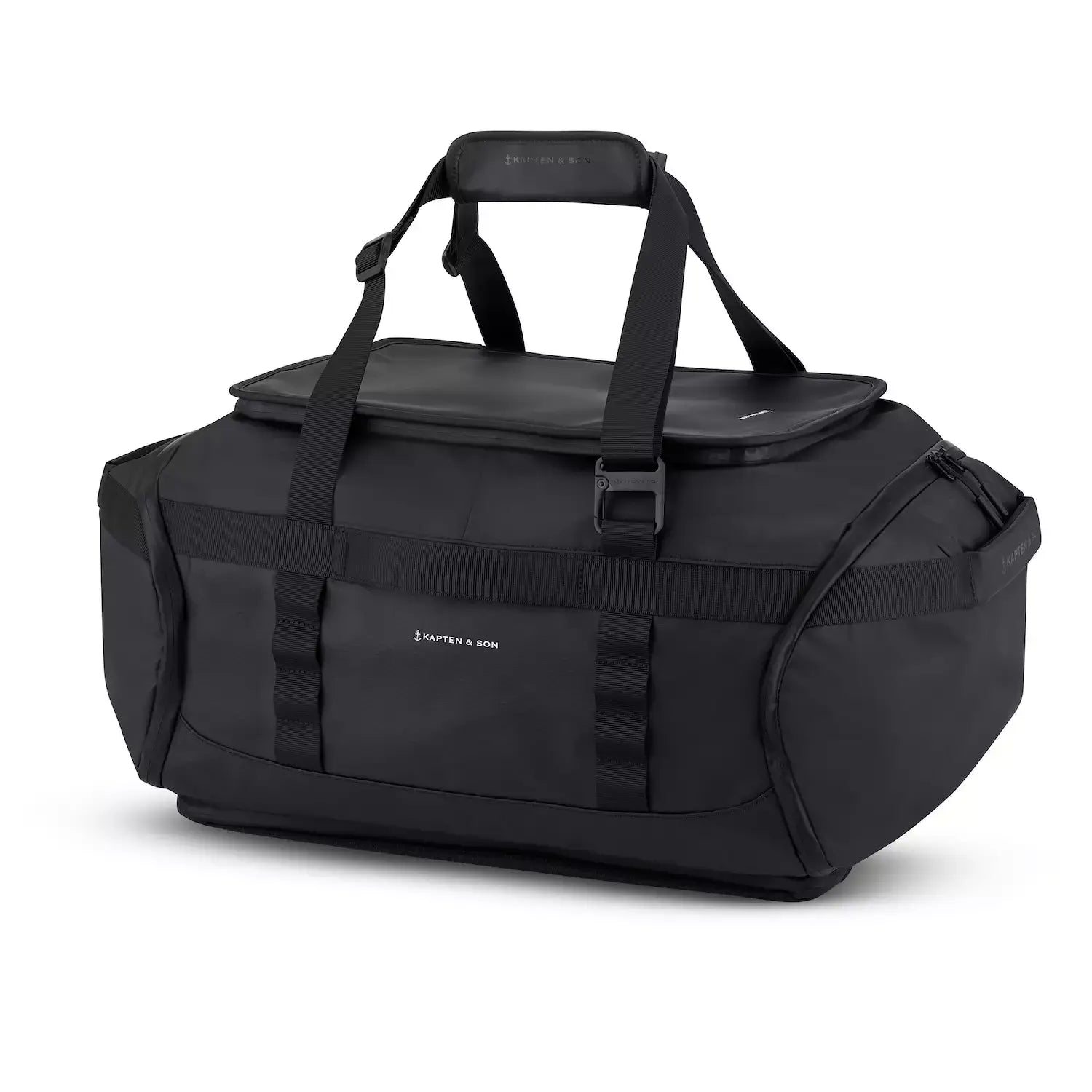 Kapten and Son Lisbon Duffle Backpack All Black_2
