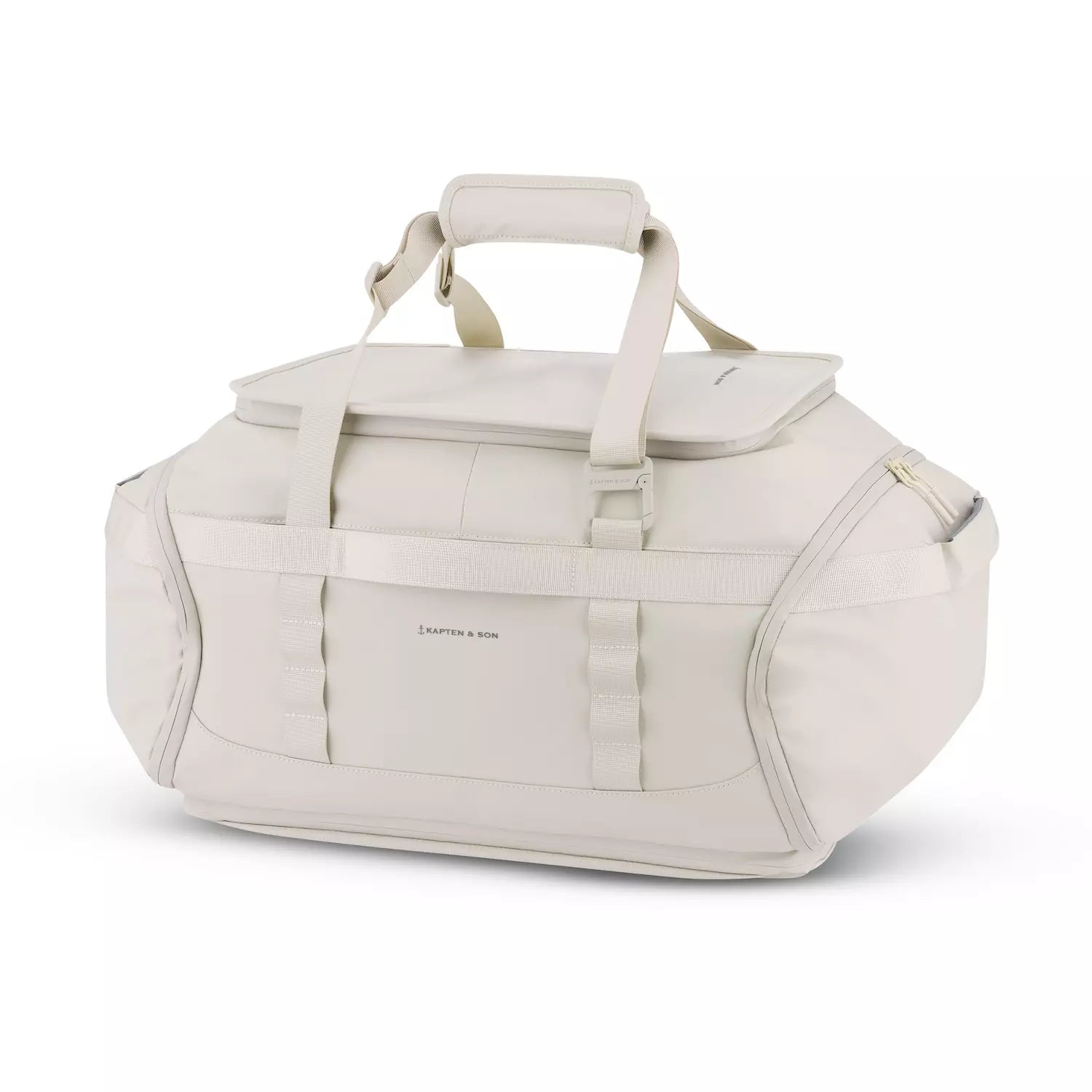 Lisbon Duffle Backpack Sandstone Backpack in a stylish design with durable materials for travel.