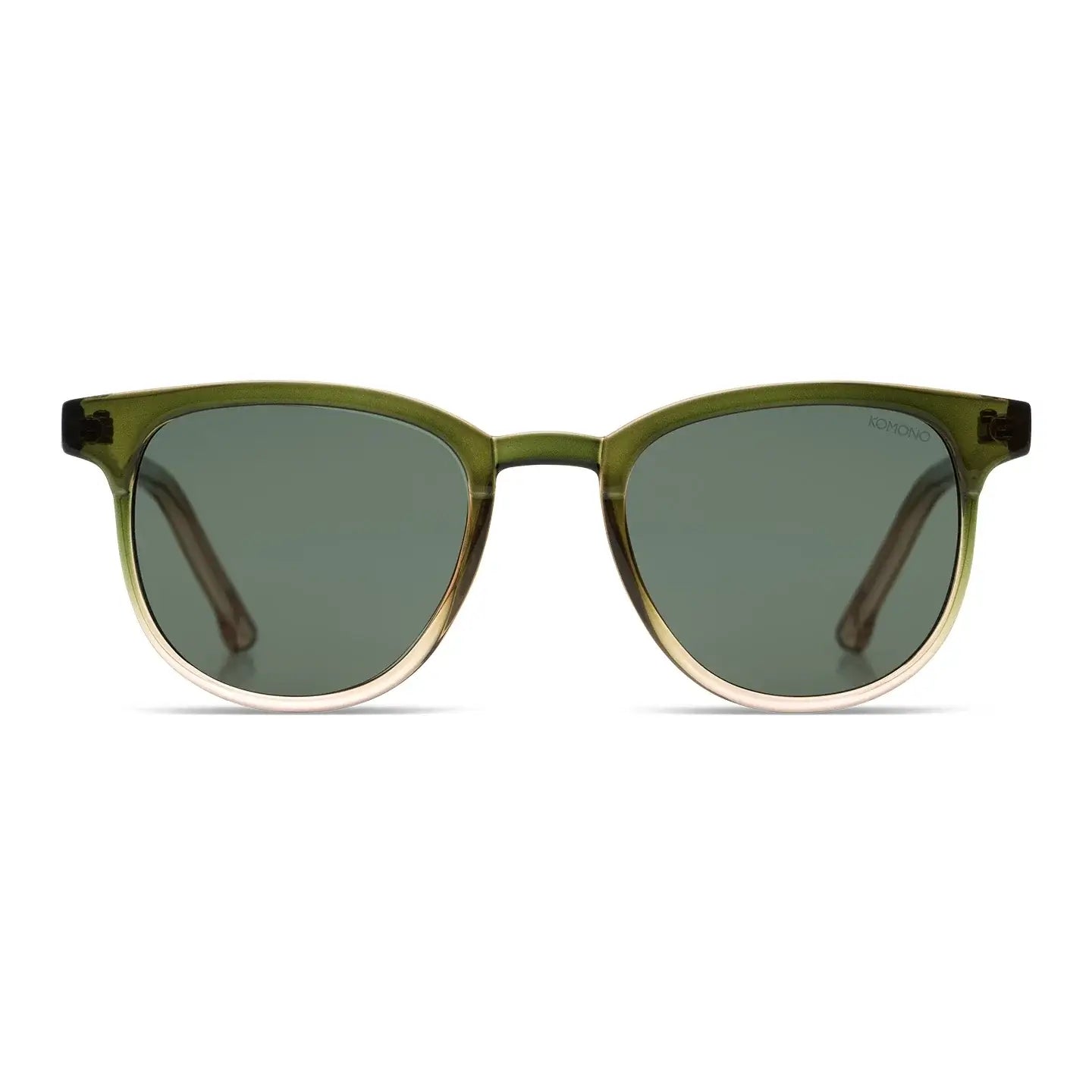 Francis Pacific Sunset Sunglasses front view, featuring eco-friendly design and UV 400 protection.