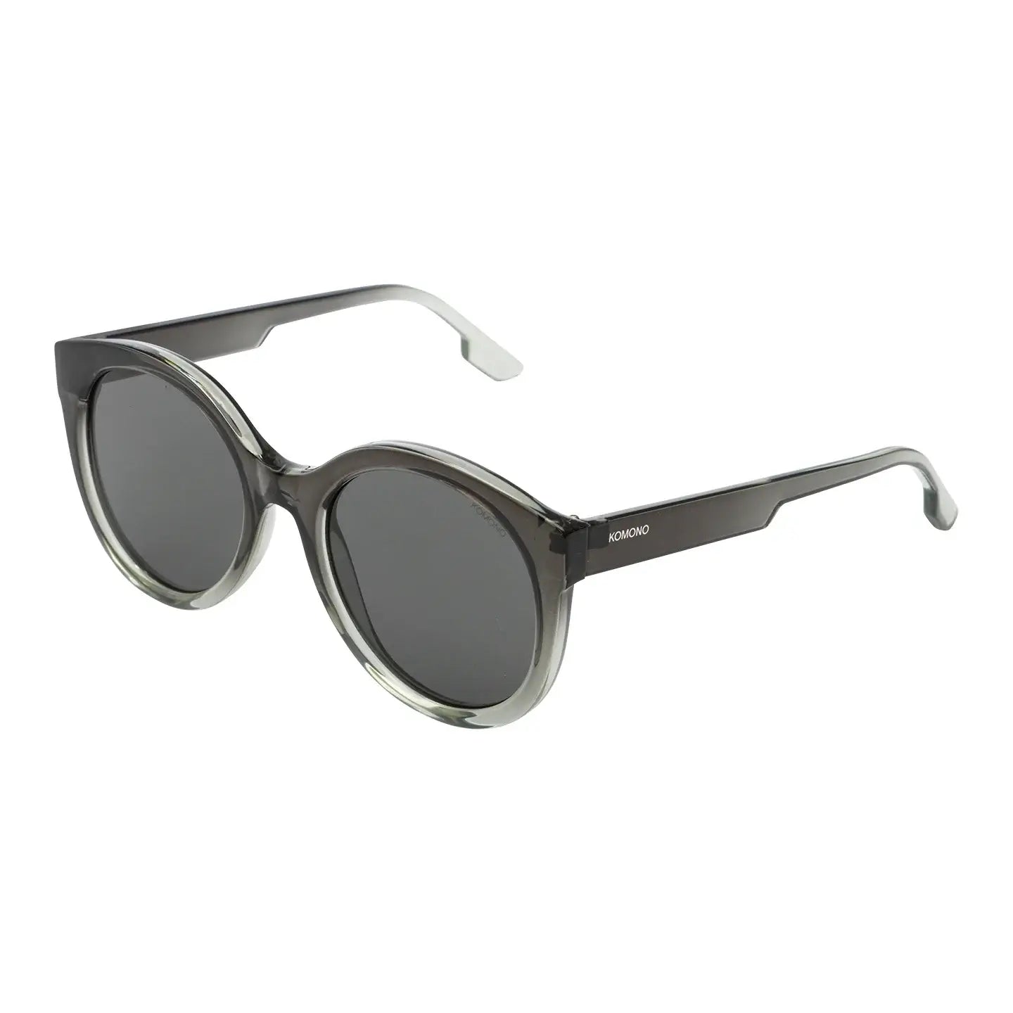 Ellis Greyscale Sunglasses with UV 400 protection and eco-made frame in black and grey.