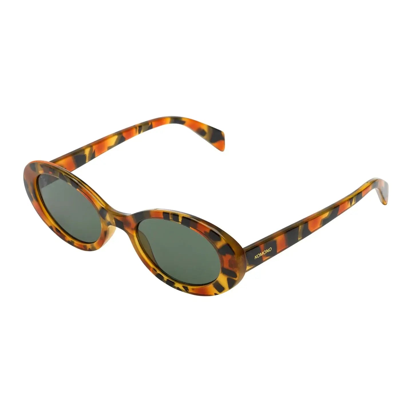 Ana Amber Shell Sunglasses with eco-friendly bio nylon frame and scratch resistant lenses.