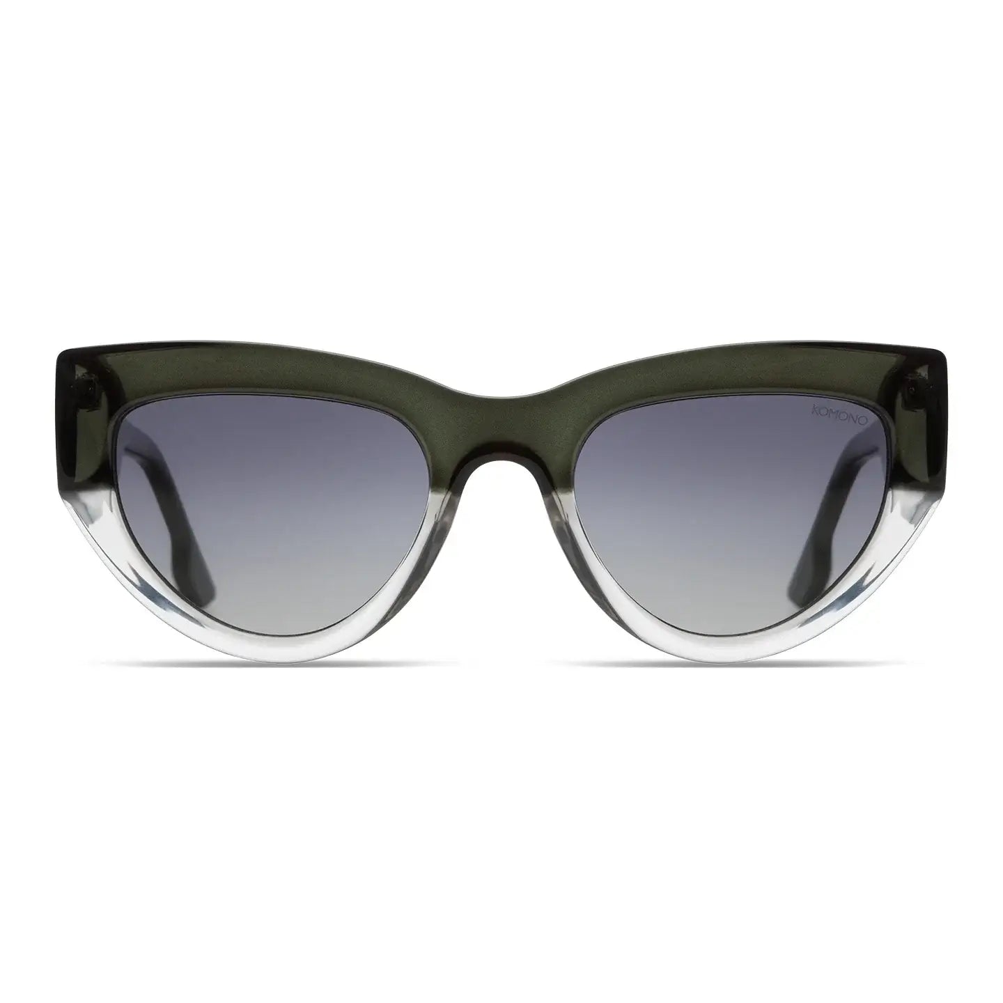 Kim Emerald Shadow Sunglasses with eco-friendly design, UV protection, and scratch-resistant lenses.