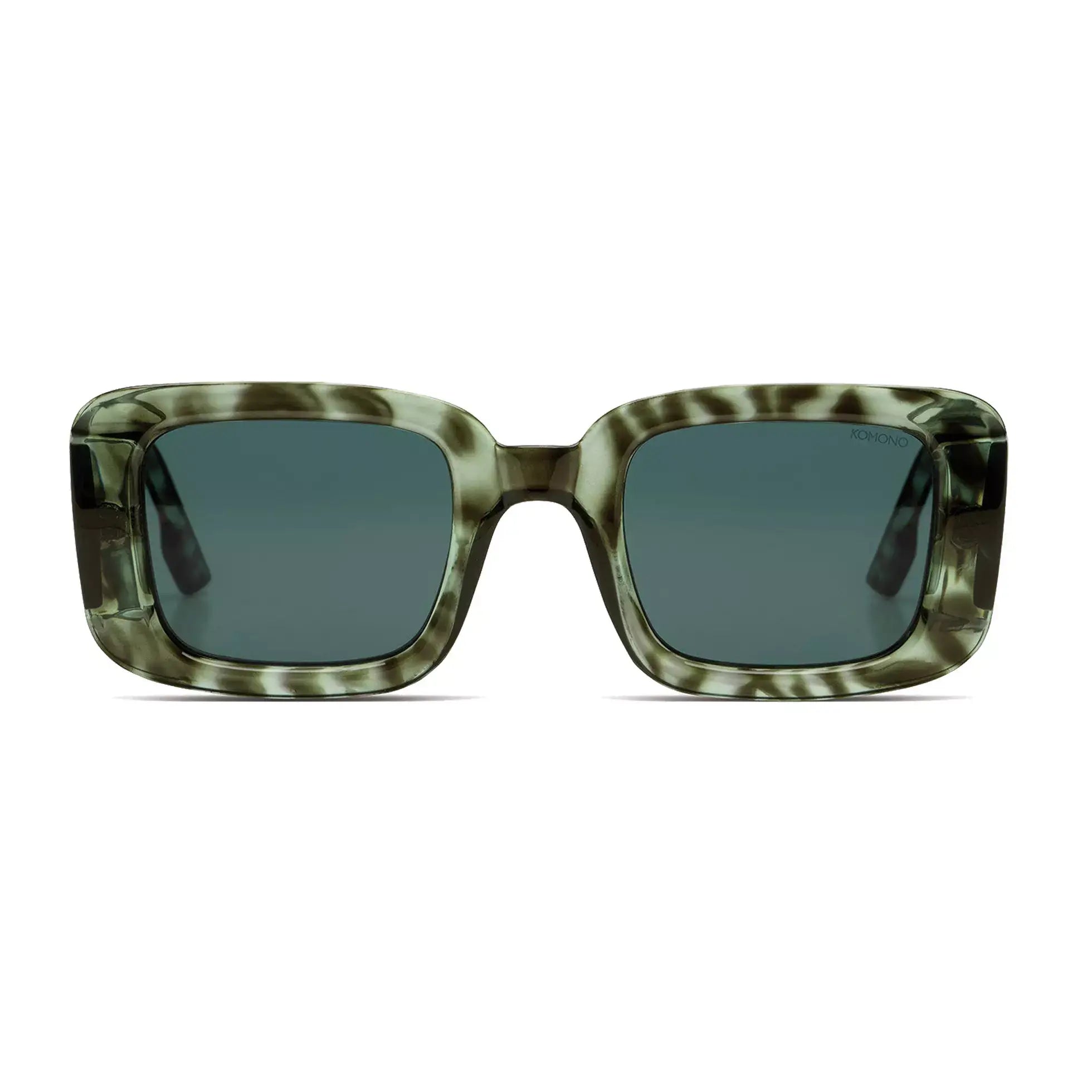 Avery Aquatic Teal Sunglasses with dark green blue lenses and eco-made bio nylon frame