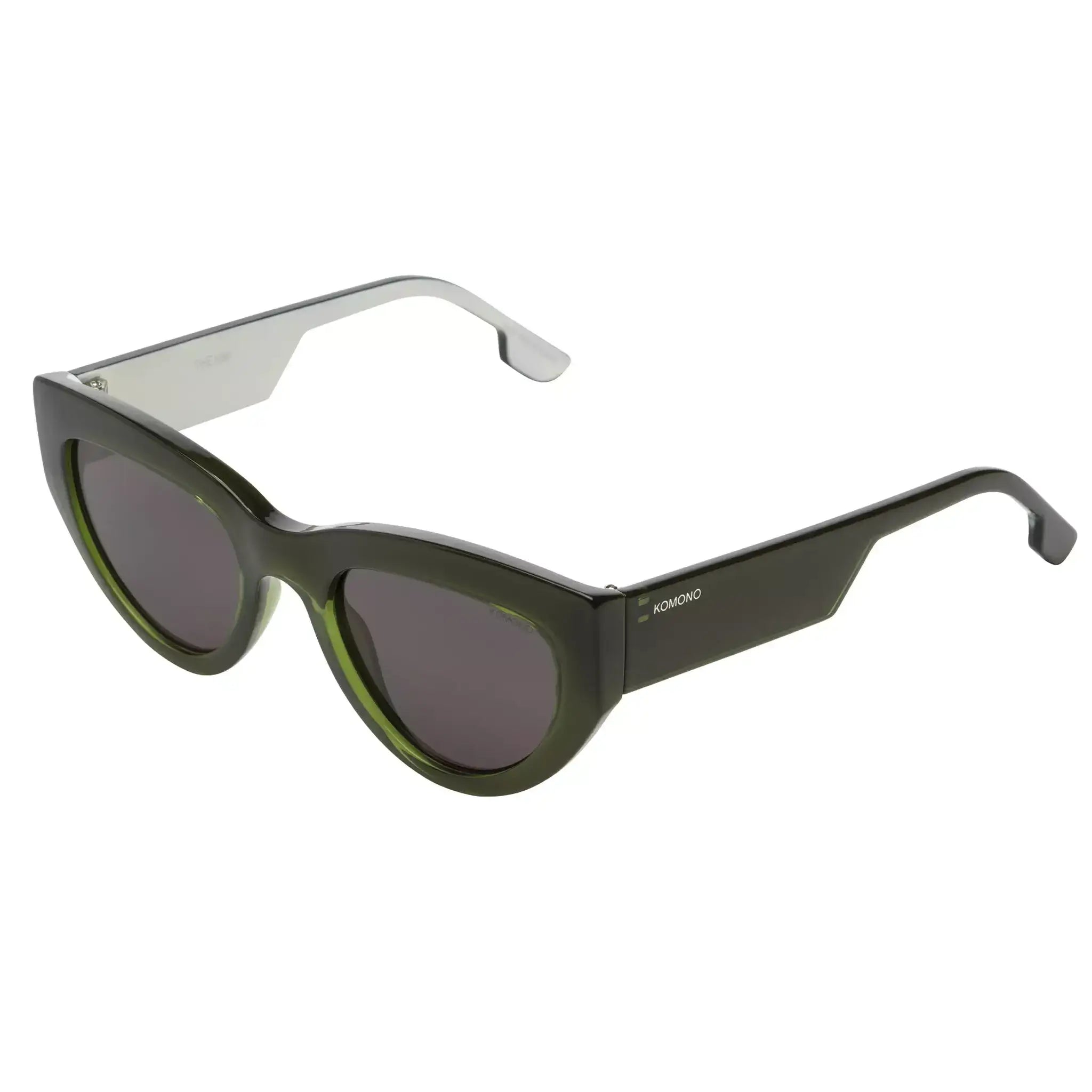 Kim Seaweed Sunglasses with dark purple lenses and eco-friendly bio nylon frame.