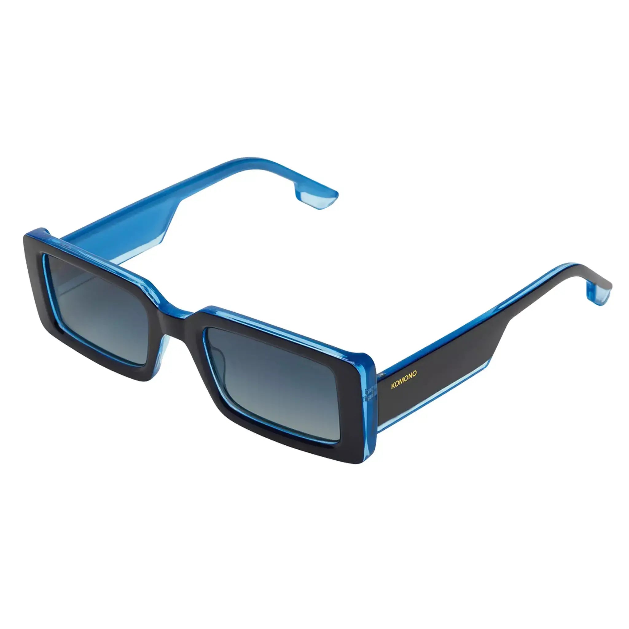 Malick Midnight Sky Sunglasses in dark blue gradient with eco-friendly bio nylon frame and UV 400 protection.