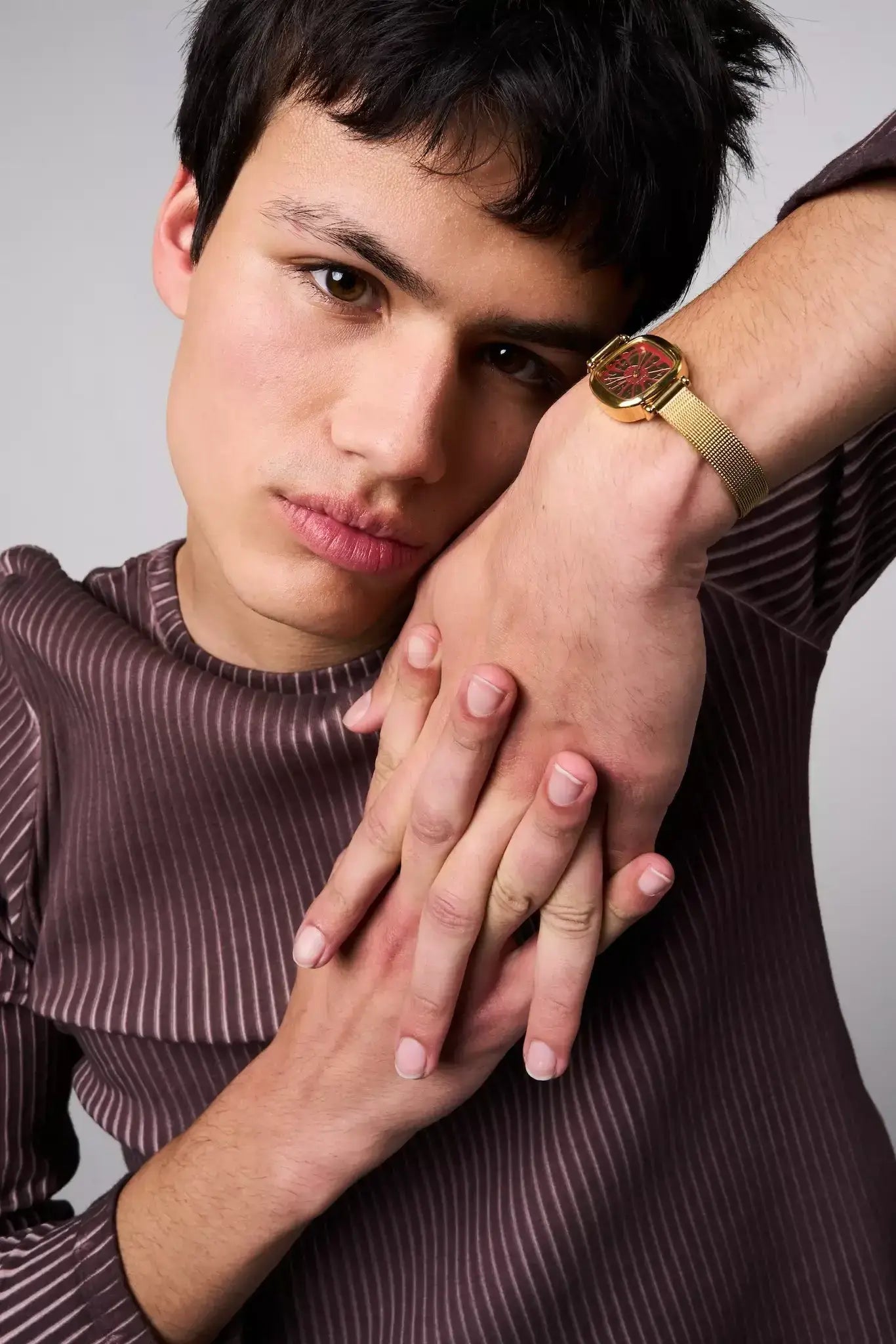 Komono Moneypenny Flower Royale Gold Bordeaux_3