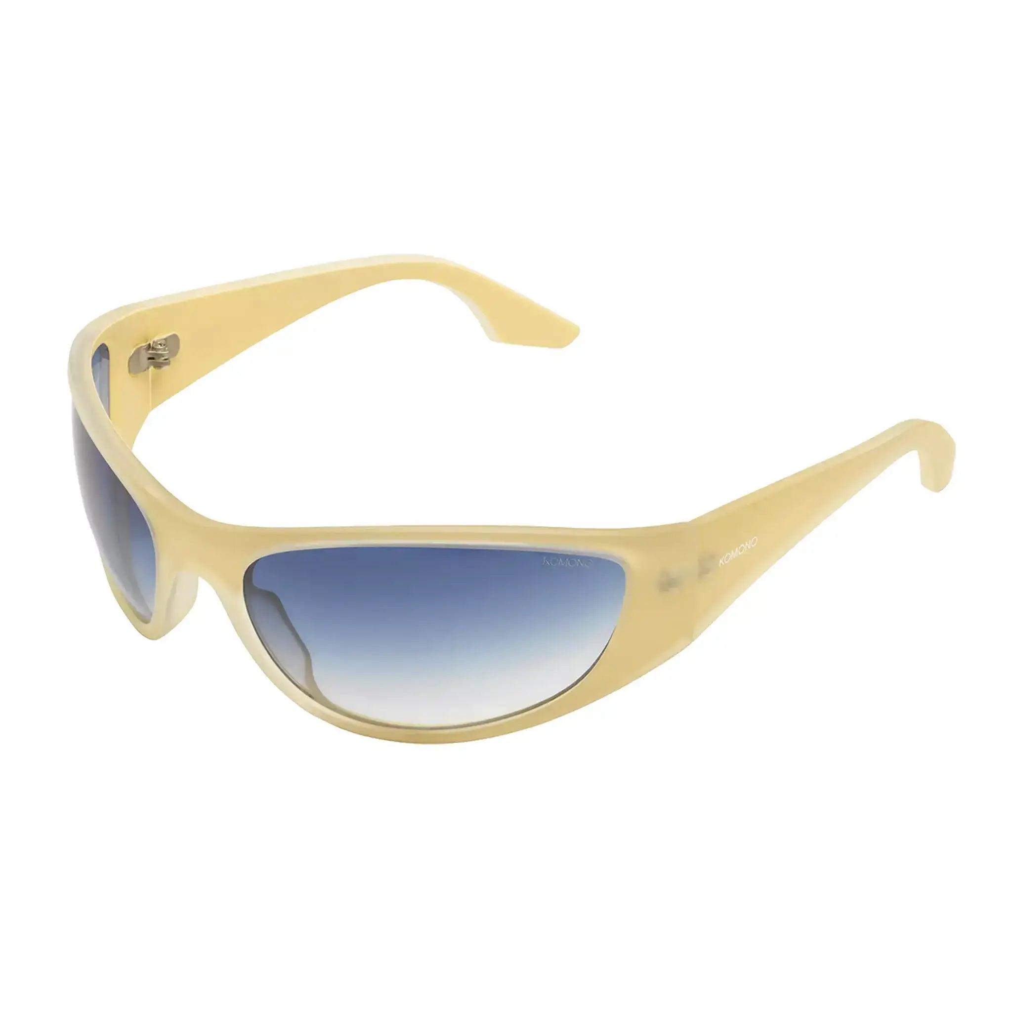 Neo Velvet Moon Sunglasses with gradient blue lenses and eco-friendly bio nylon frame.