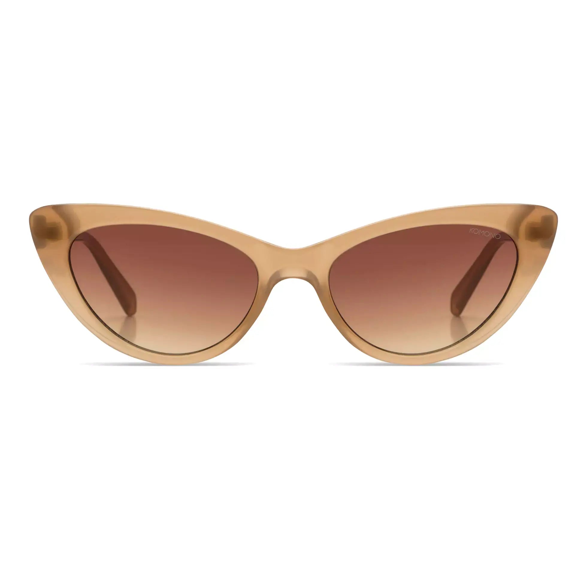 Rosie Sahara Sunglasses with gradient brown lenses and eco-friendly brown frame, offering UV 400 protection.