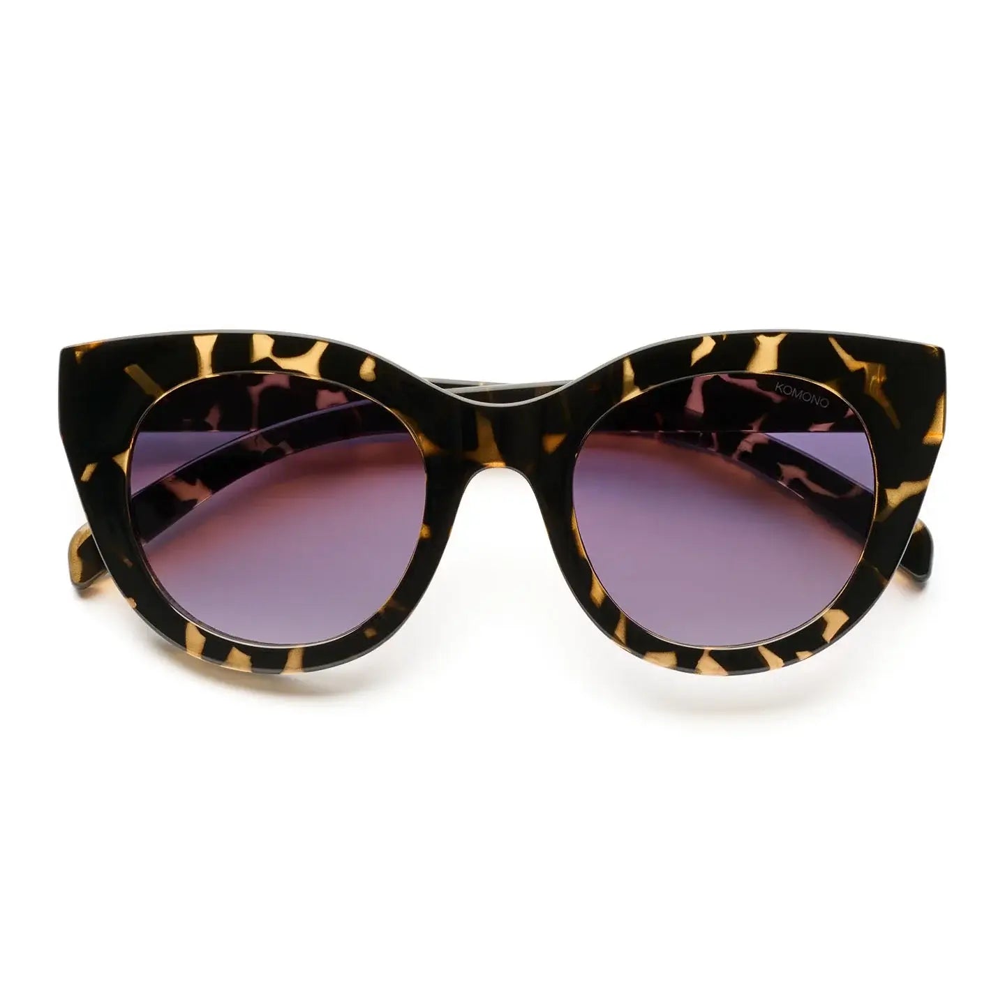 Louise Dark Tortoise Sunglasses - Cat Eye model, UV 400 protection, eco-friendly bio nylon frame, scratch-resistant lenses.