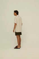 OAS Sand Plain Viscose Shirt_5