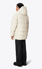 Rains Alta Long Puffer Cargo Jacket Dune Grain_3