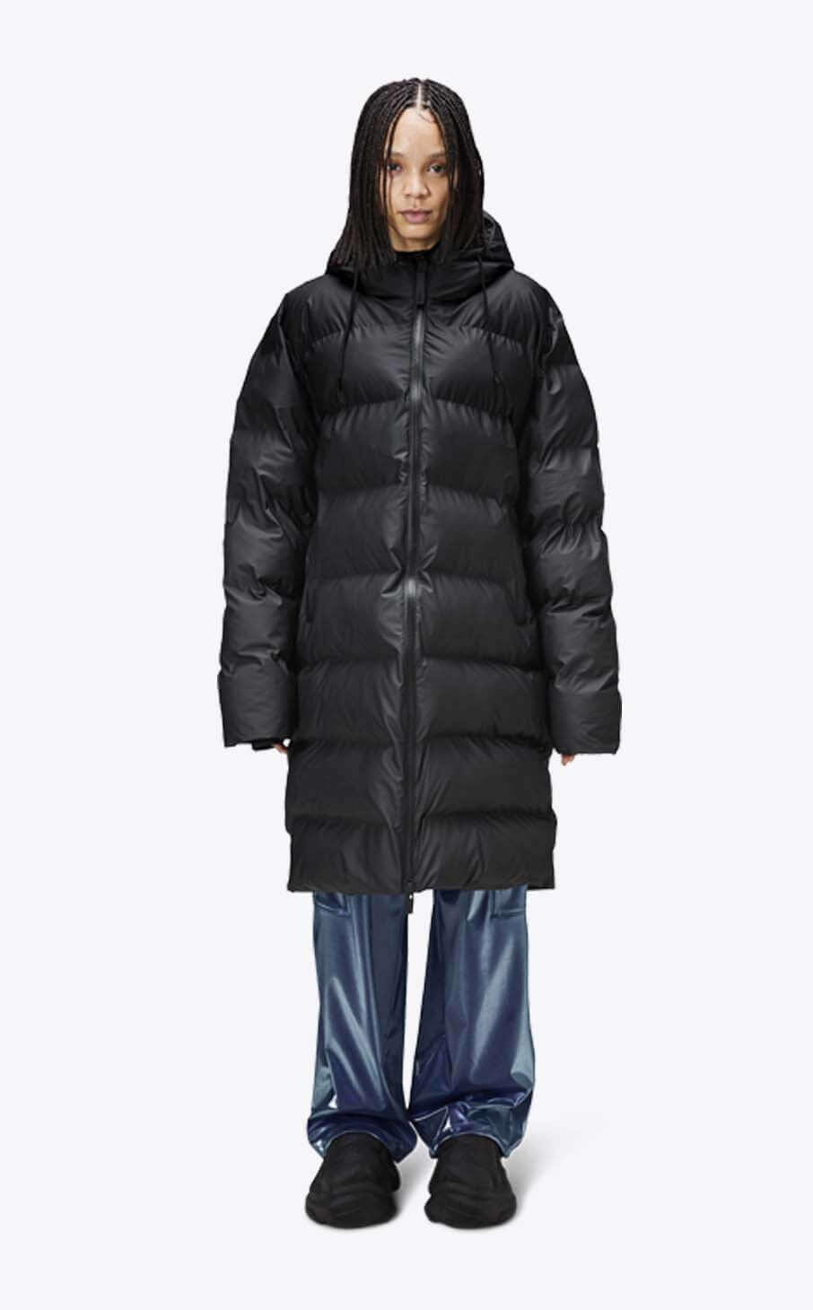 Rains Alta Long Puffer Jacket Black_5