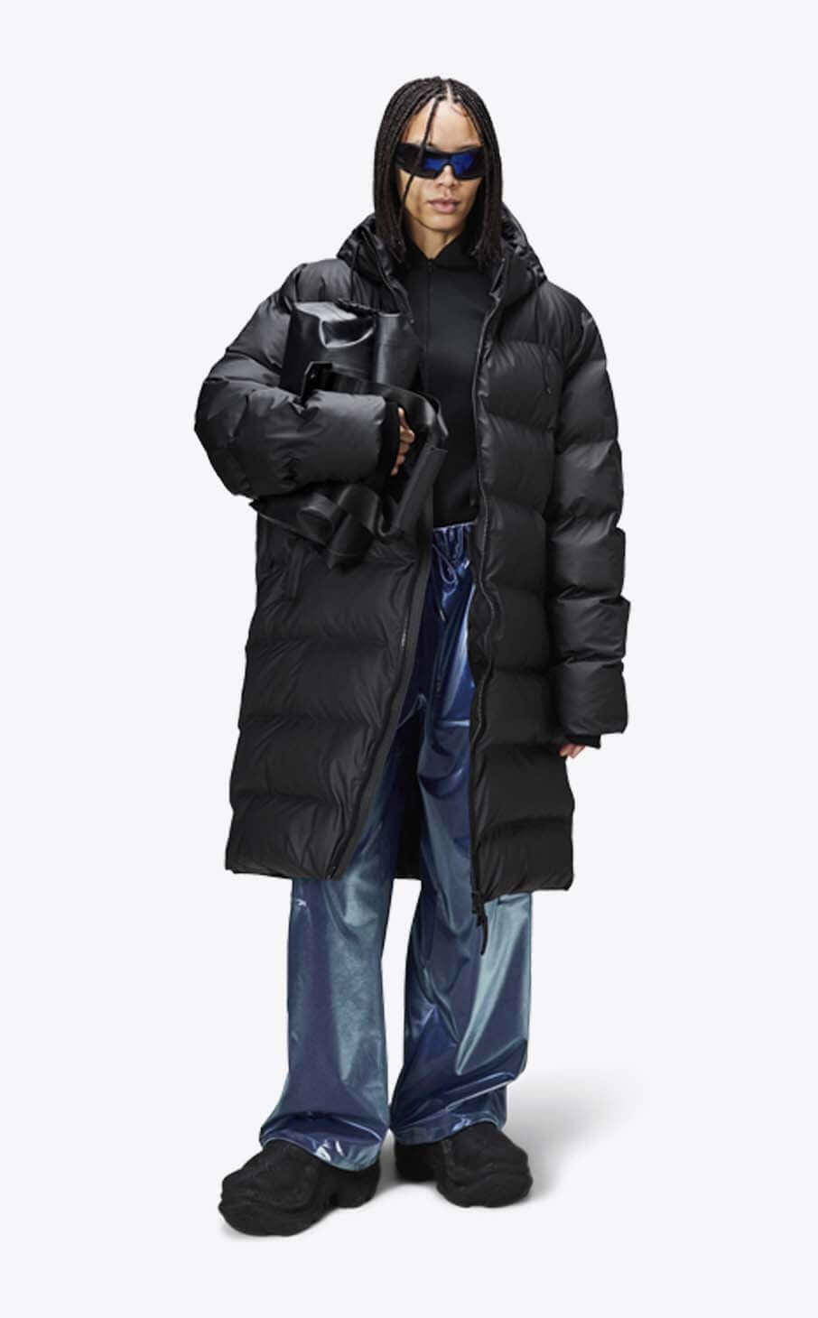 Rains Alta Long Puffer Jacket Black_7