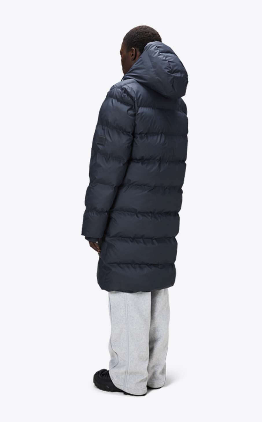 Rains Alta Long Puffer Jacket Navy_5