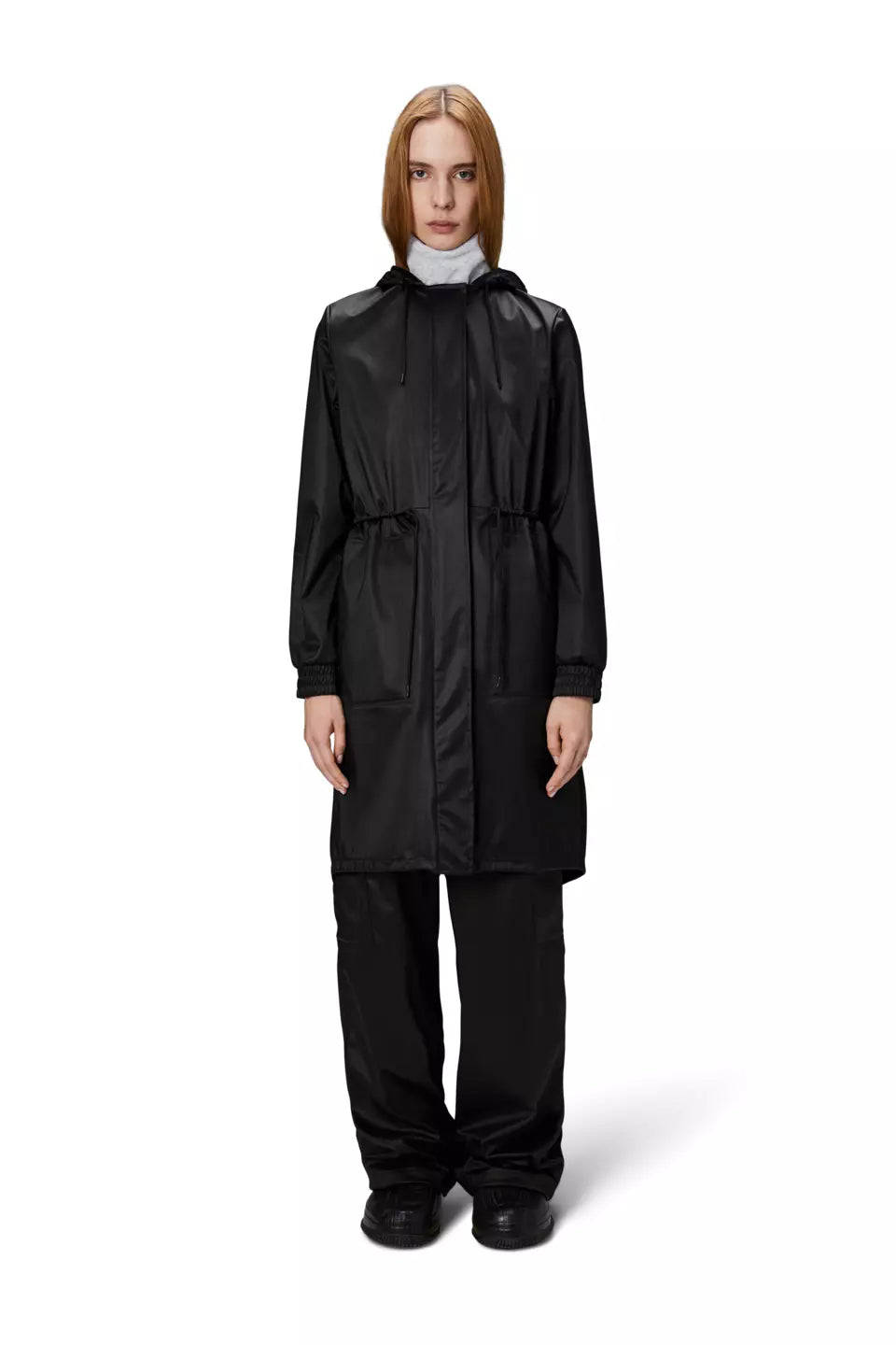Rains String Parka Black Grain_2