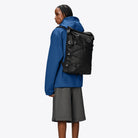 Rains Trail Cord Rolltop Backpack Black_5