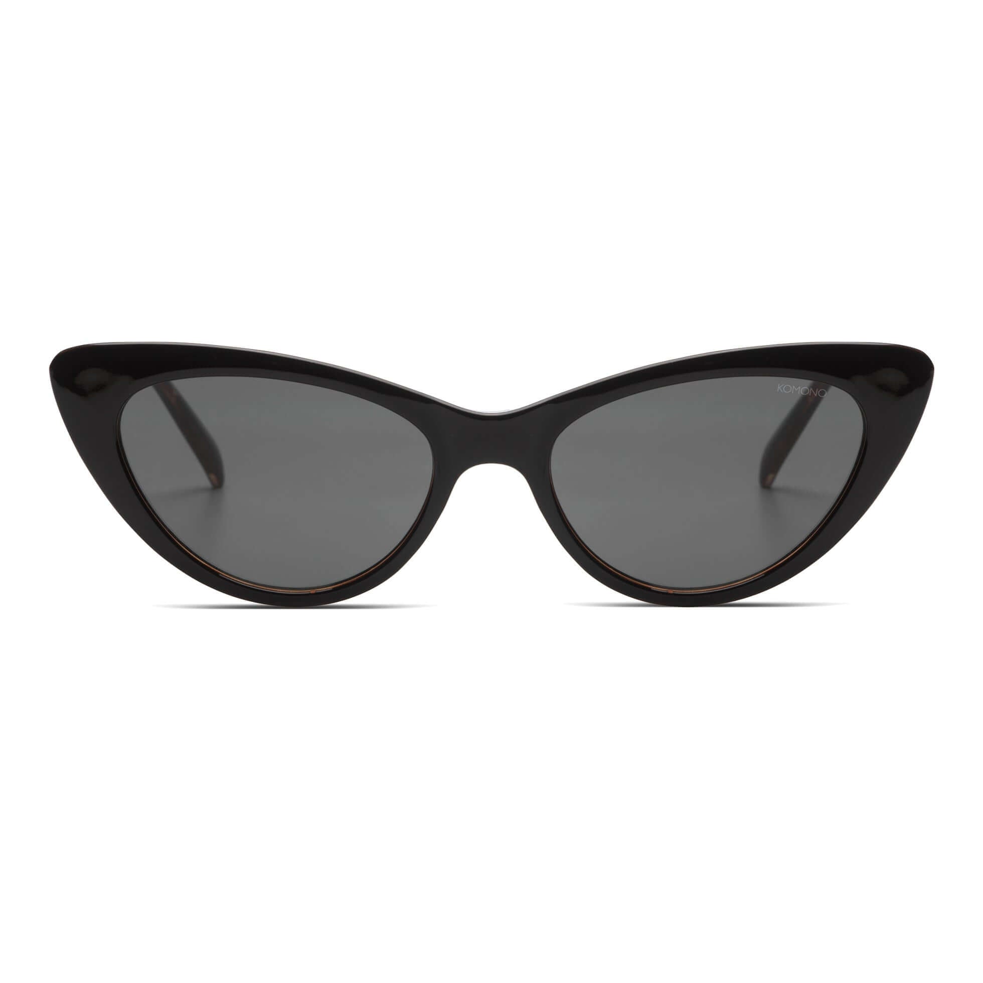 Rosie Black Tortoise Sunglasses with smoke lenses, scratch resistant, UV 400 protection, eco-friendly bio plastics.