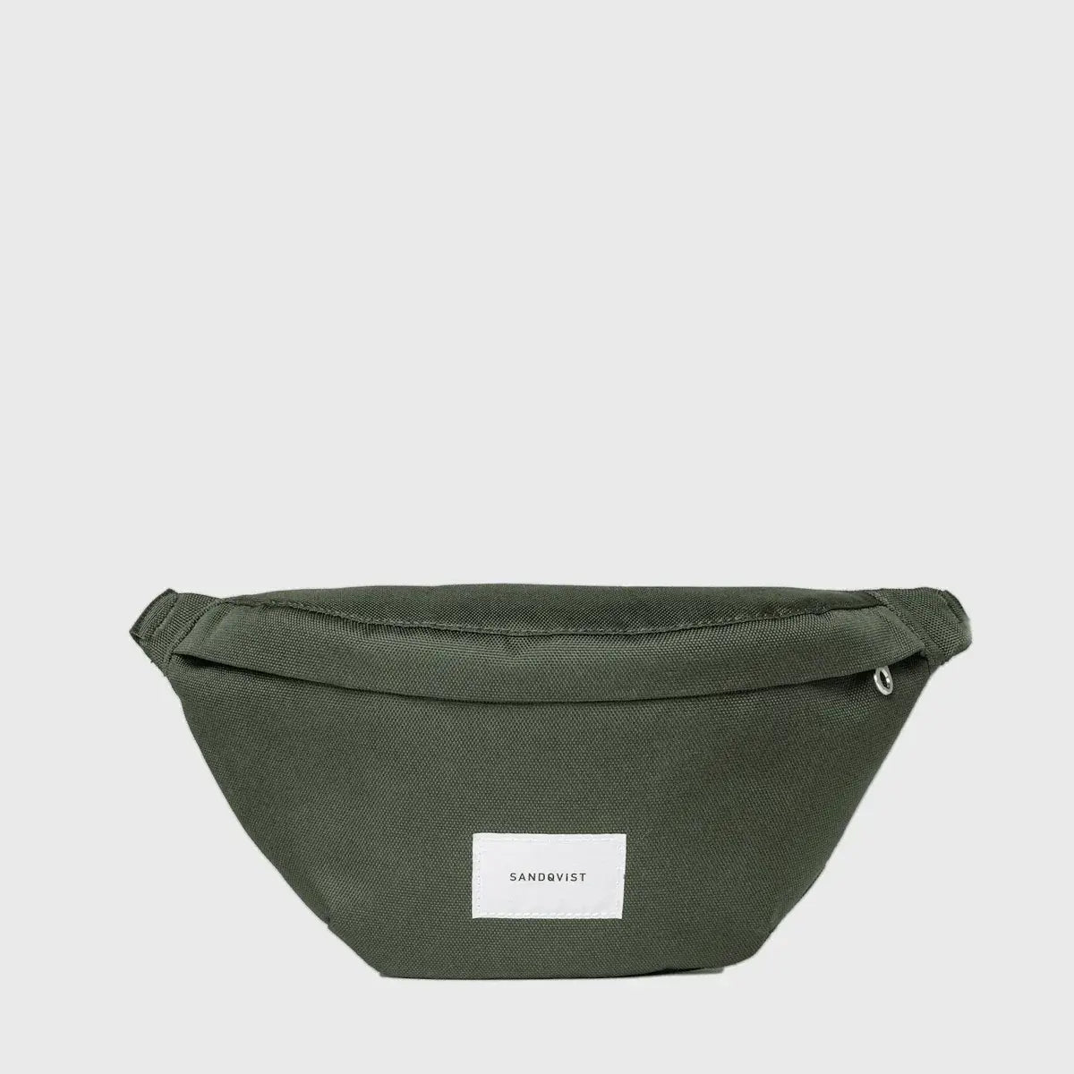 Ground Crossbody Bag Dawn Green Bum Bag in water resistant recycled materials with adjustable strap.