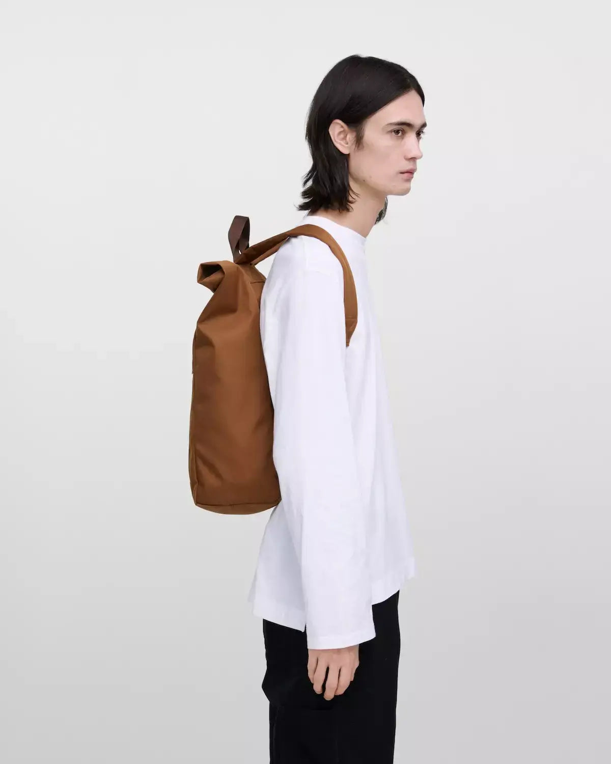 Sandqvist Ground Rolltop Backpack L Sepia Brown_8
