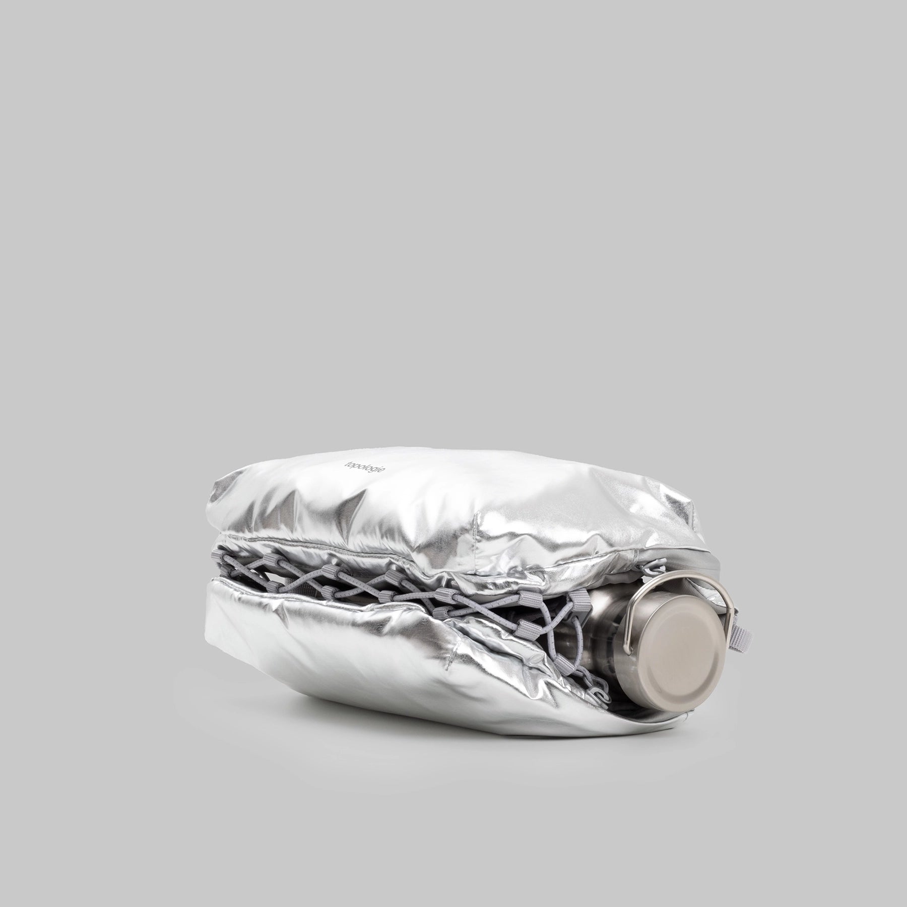 Topologie Bottle Sacoche Large Chrome Metallic_3