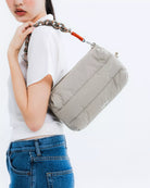 Topologie Bottle Sacoche Large Taupe Puffer_5
