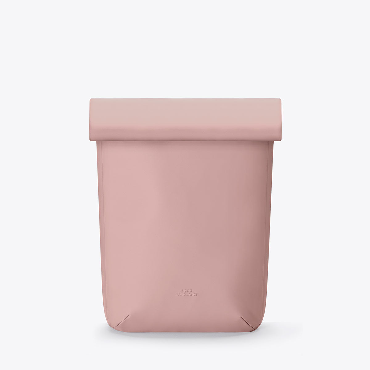 Kito Mini Lotus Rose Backpack in pink color with waterproof roll-top closure and sleek design.