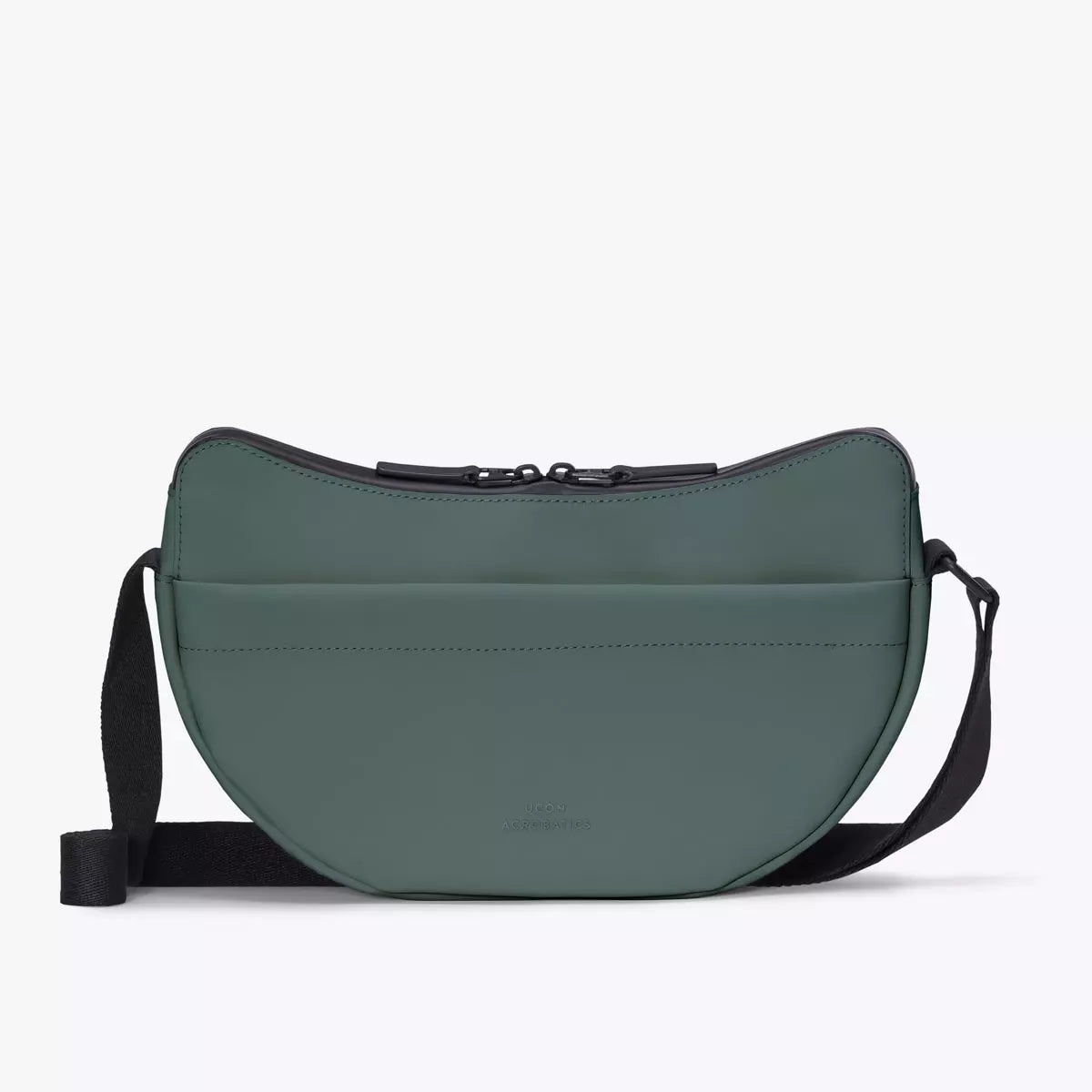 Alva Medium Lotus Infinity Pine Green Shoulder Bag, durable and waterproof with adjustable straps.