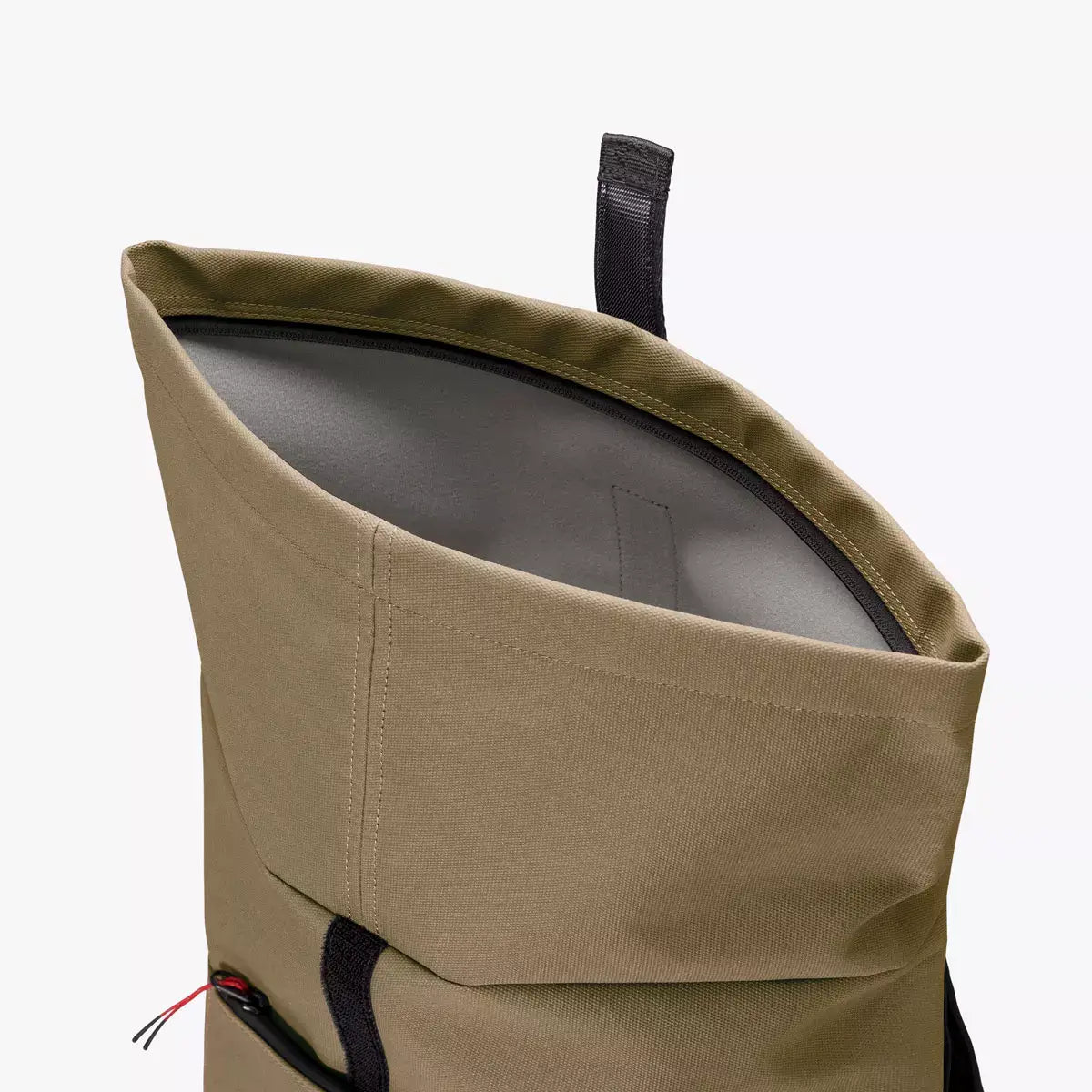 Hajo Phantom Olive Reflective Backpack with roll-top closure and waterproof design.